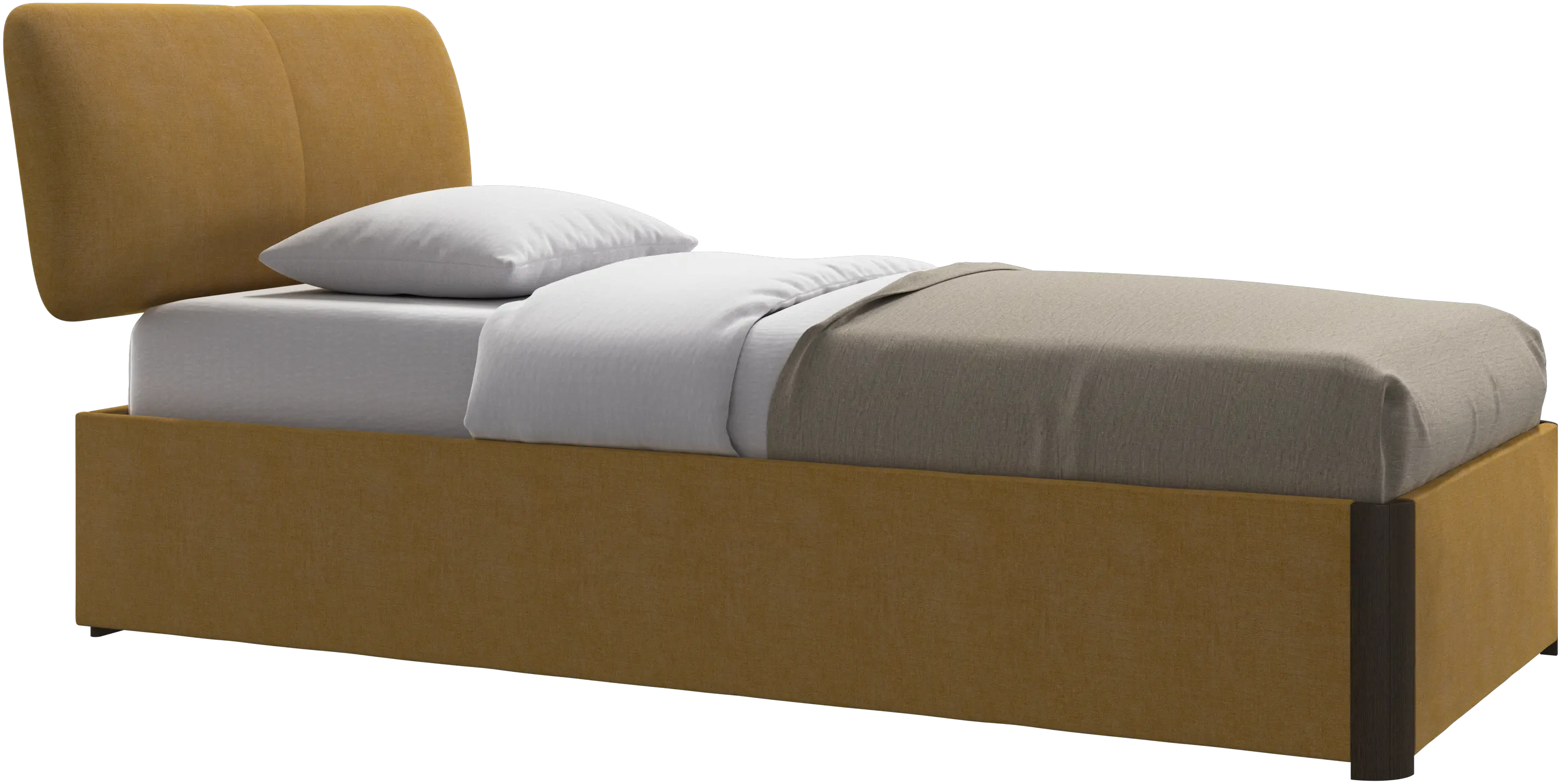 Element bed, bed-mounted headboard, with slats, excl. mattress