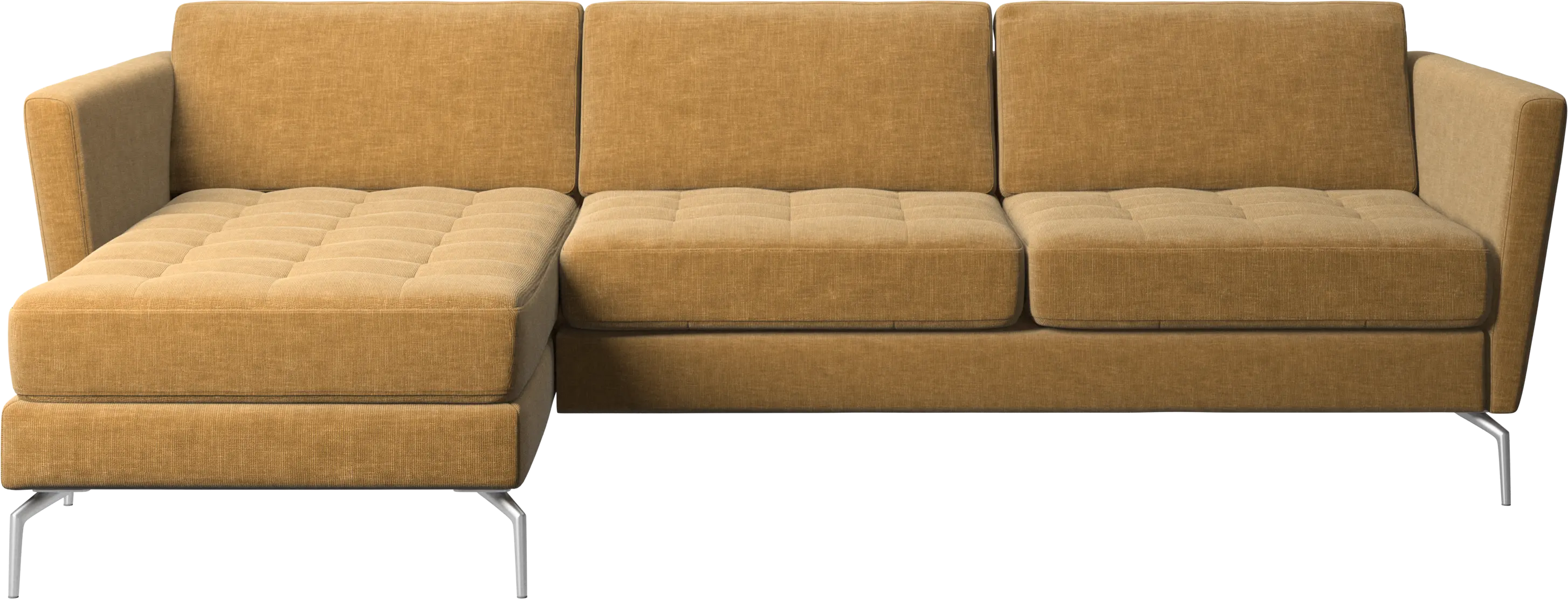 Osaka sofa with resting unit, tufted seat