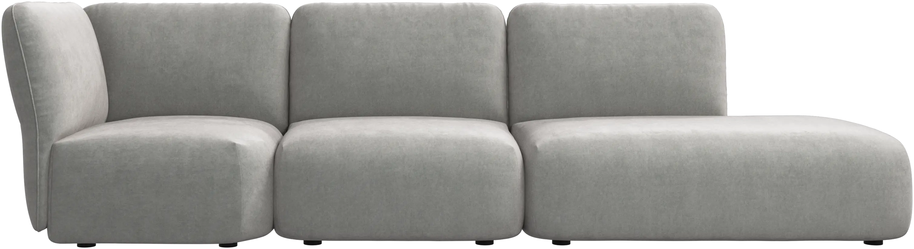 Paraggi sofa with lounging unit left