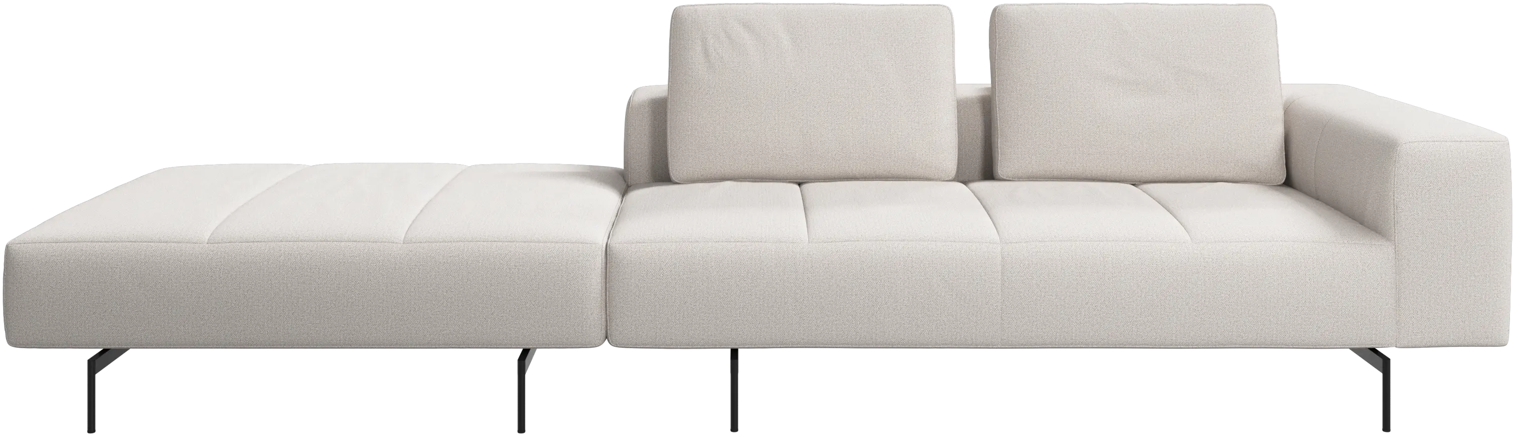 Amsterdam sofa with footstool on left side