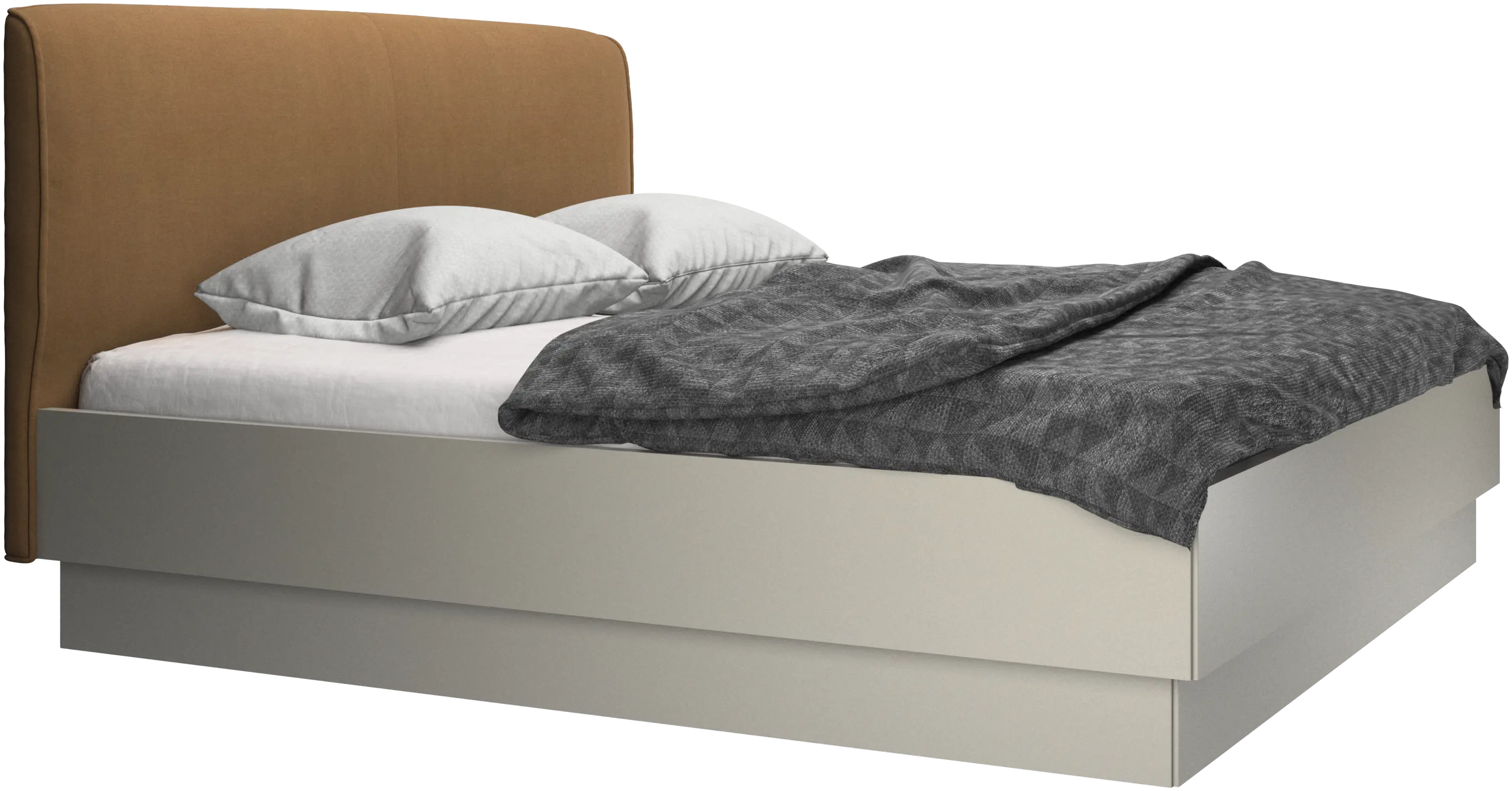 Houston, upholstered bed with storage