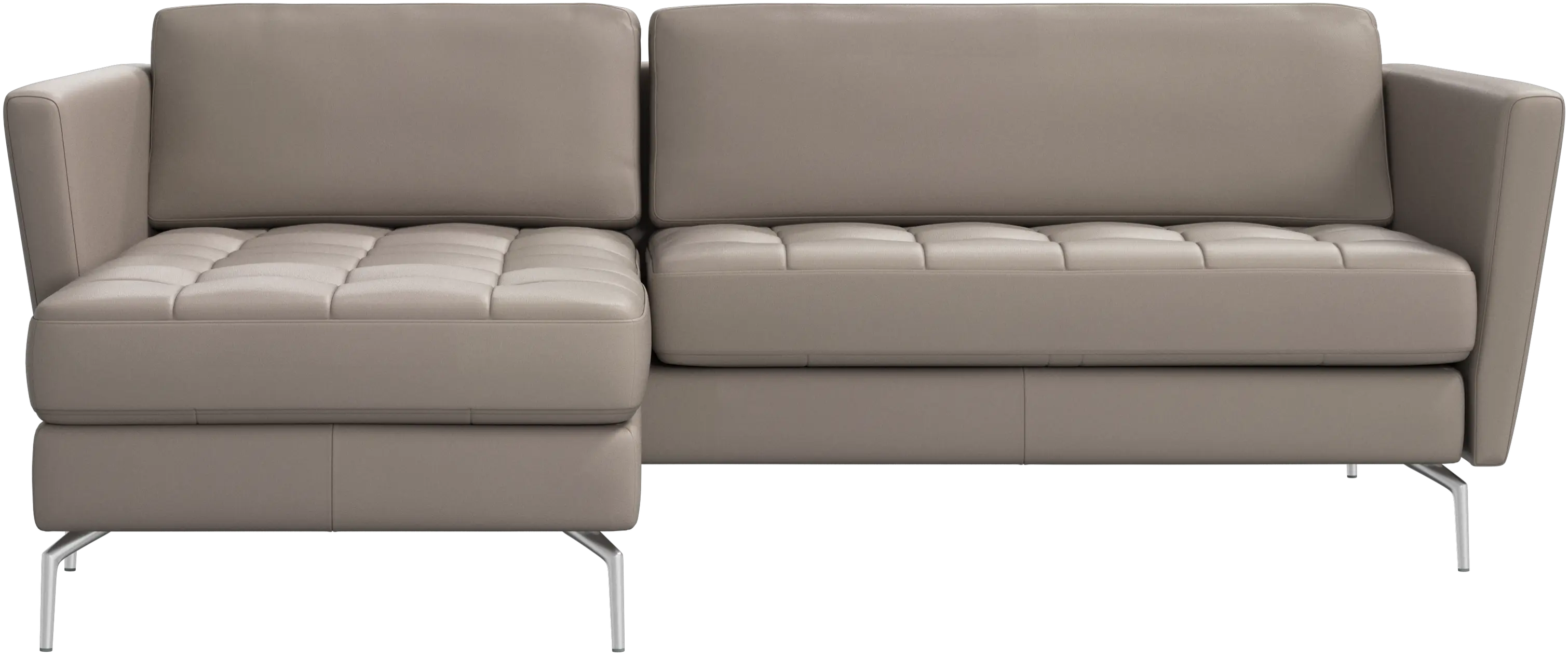Osaka sofa with resting unit, tufted seat