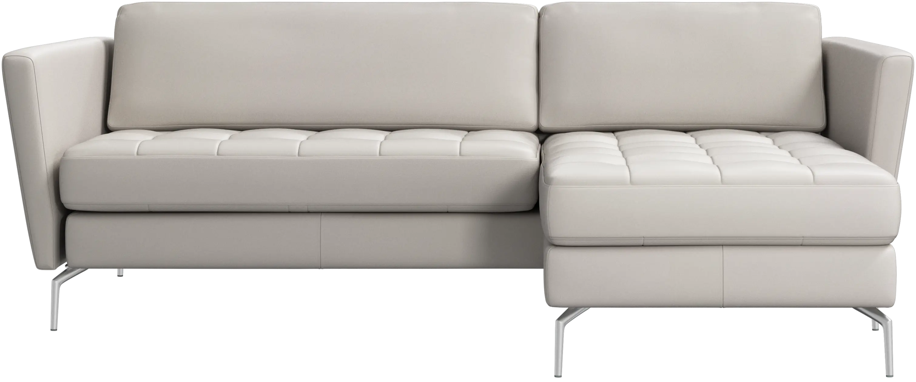 Osaka sofa with resting unit, tufted seat