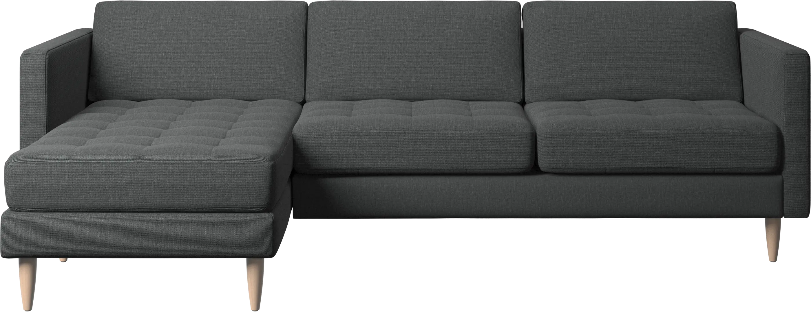 Osaka sofa with resting unit, tufted seat