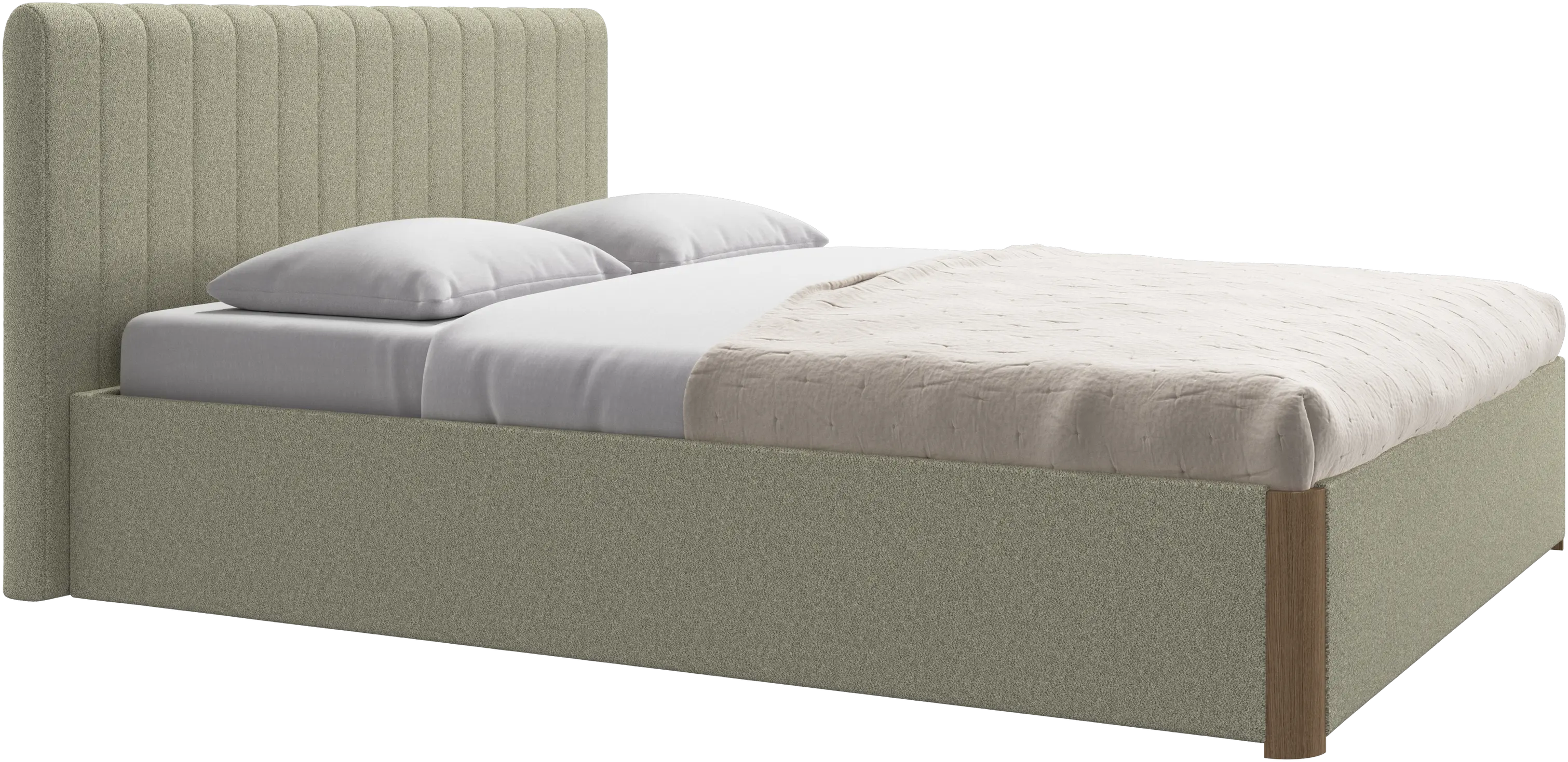 Element bed, bed-mounted headboard, without slats, excl. mattress