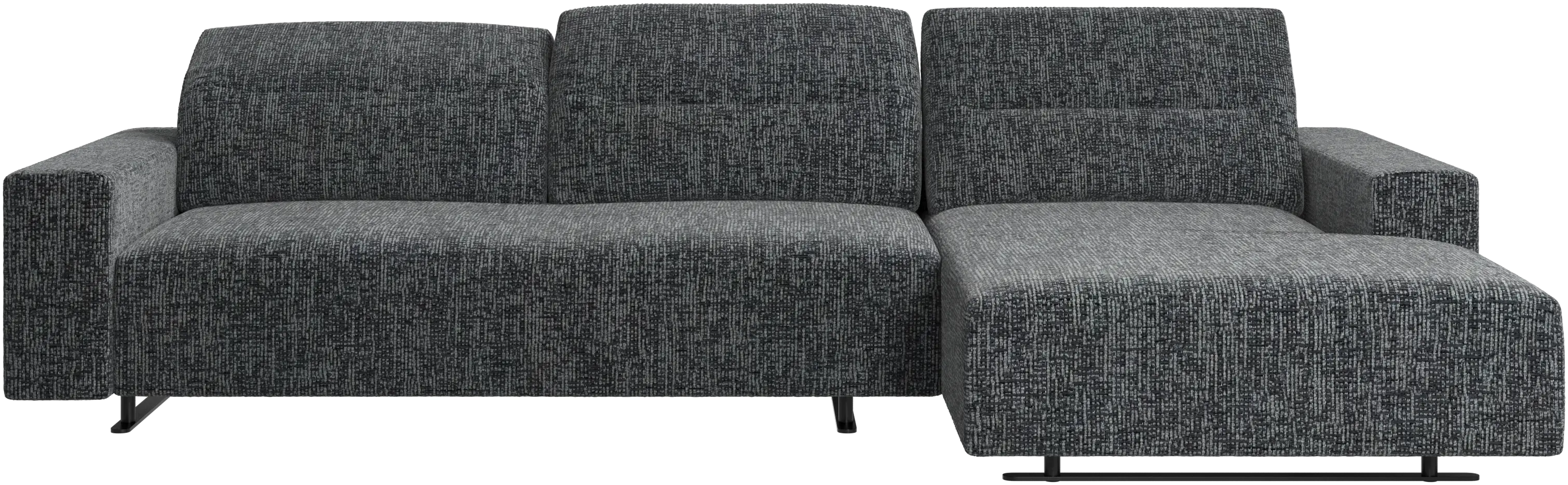 Hampton sofa with adjustable back and resting unit right side