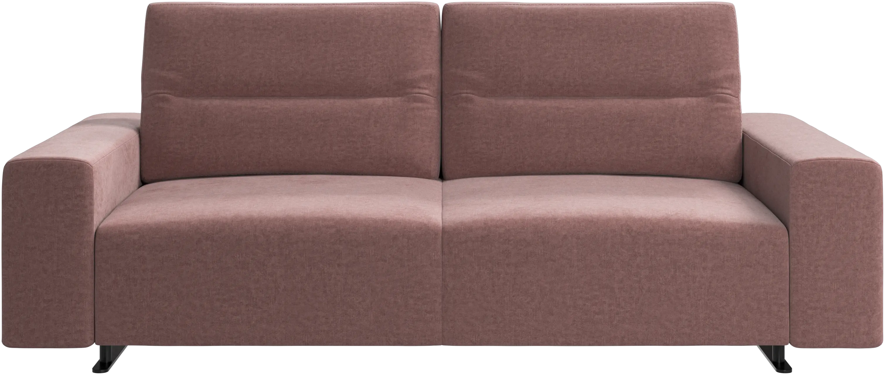 Hampton sofa with adjustable back and storage on the right side