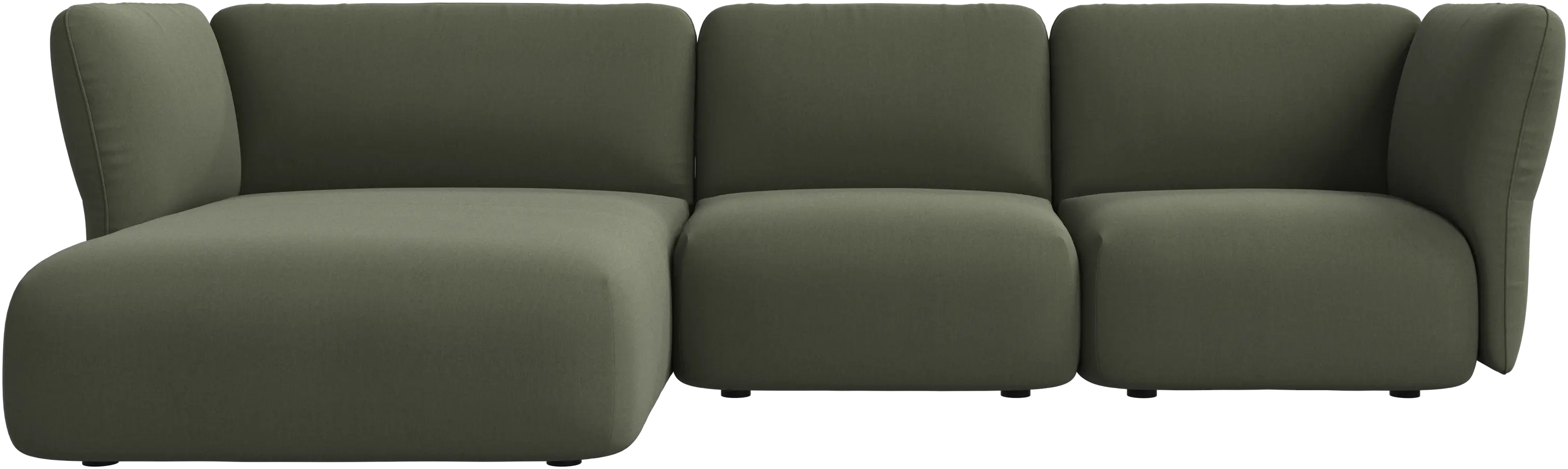 Paraggi 2-seater with chaise longue left