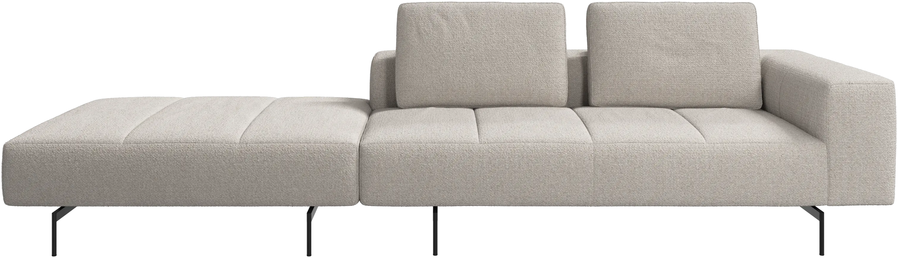 Amsterdam sofa with footstool on left side