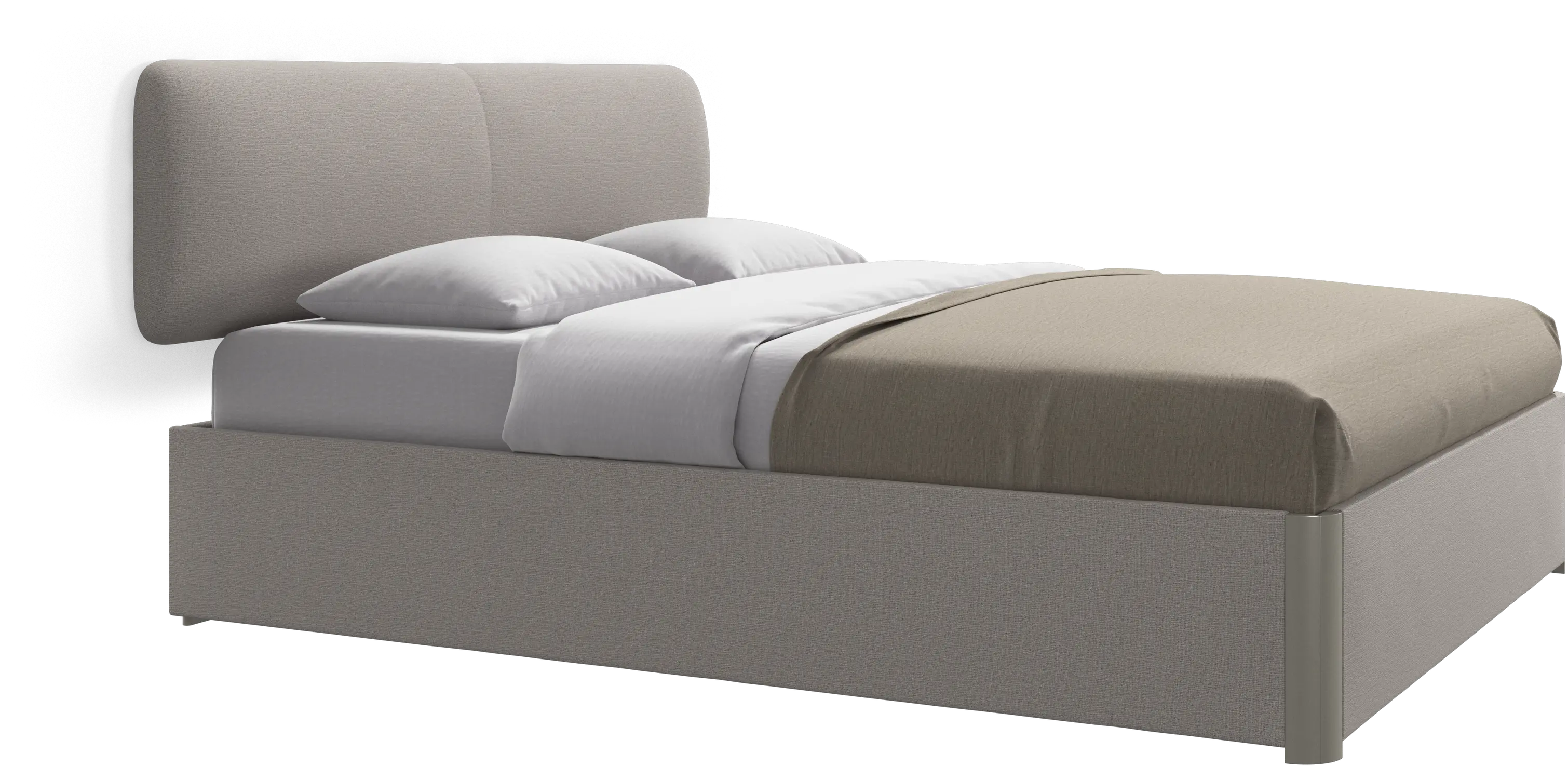 Element bed, wall-mounted headboard, with slats, excl. mattress