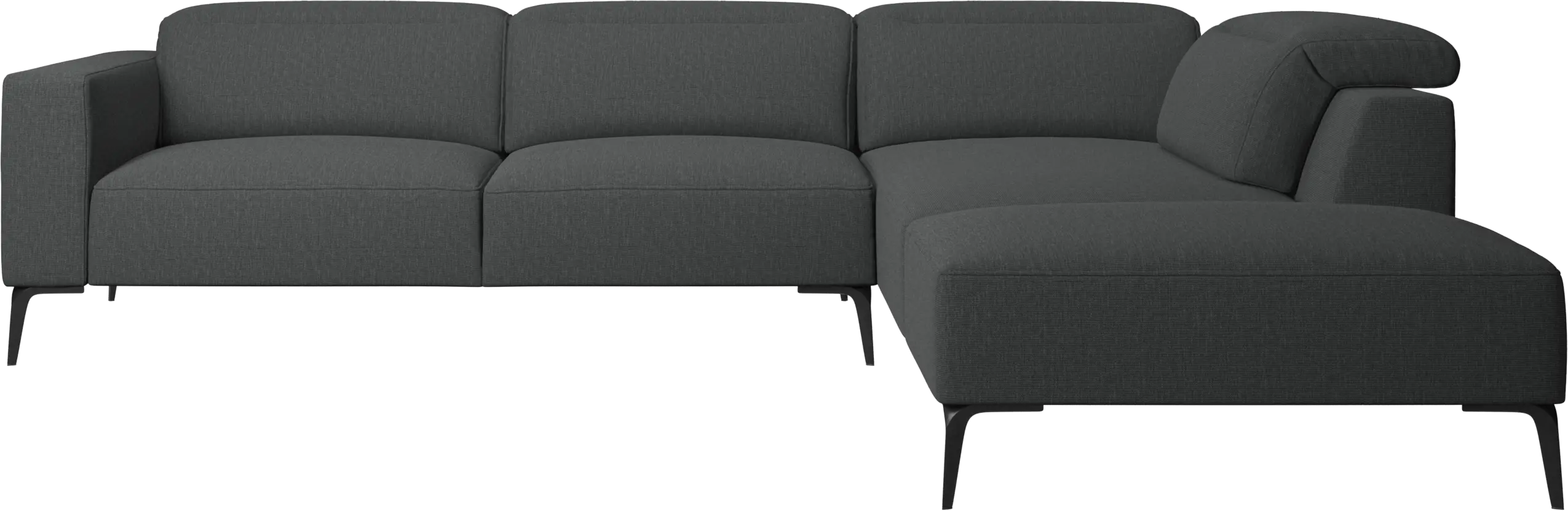 Zürich corner sofa with lounging unit