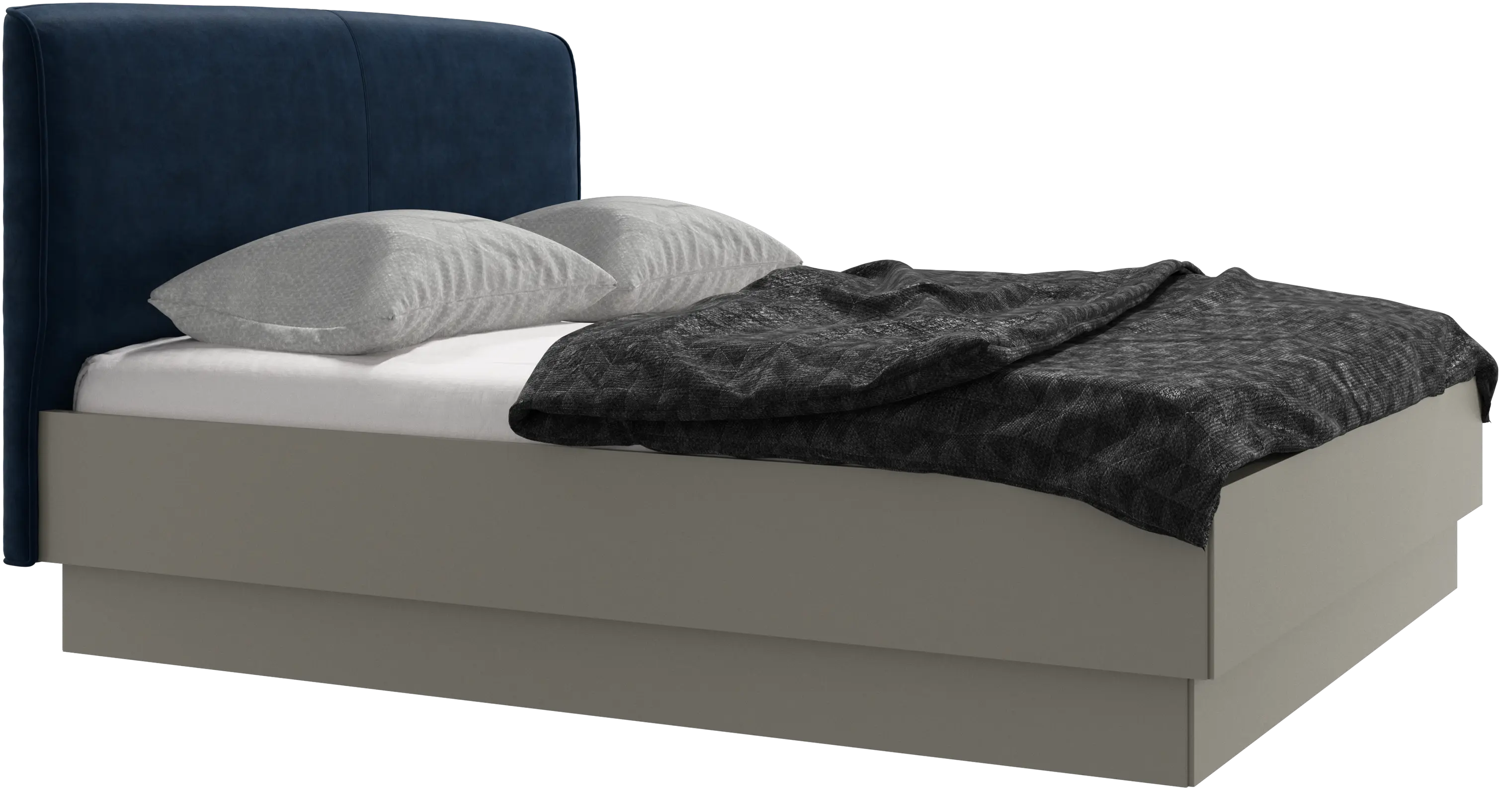 Houston, upholstered bed with storage