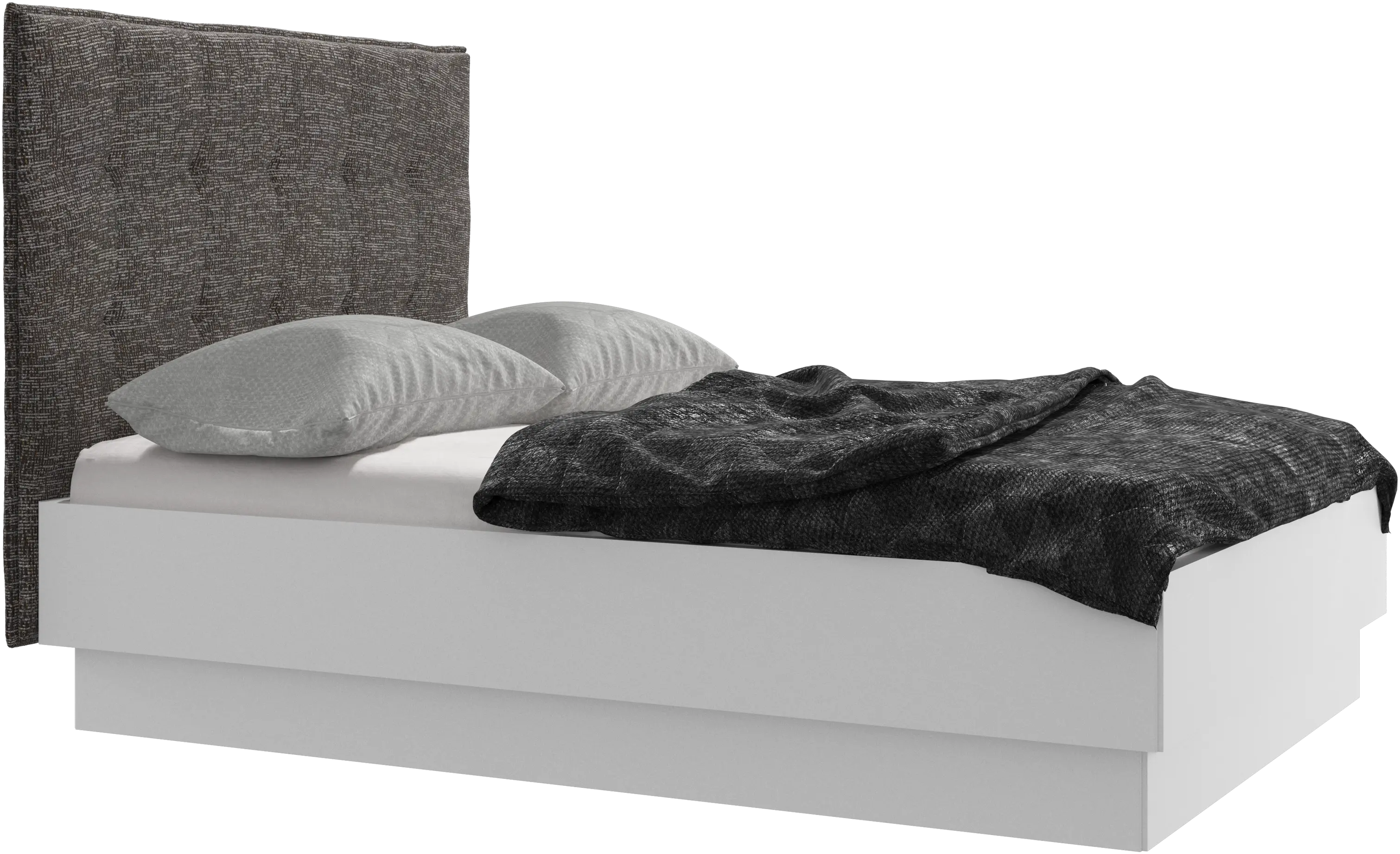 Lugano storage bed with lift-up frame and slats, excl. mattress