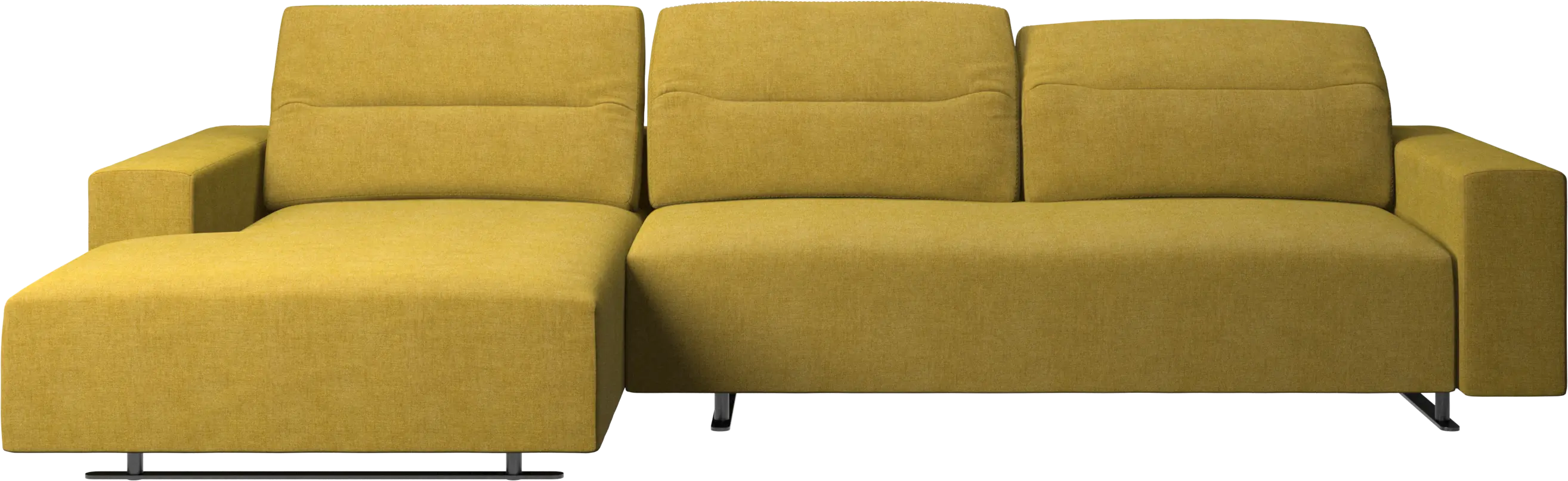 Hampton sofa with adjustable back and resting unit left side
