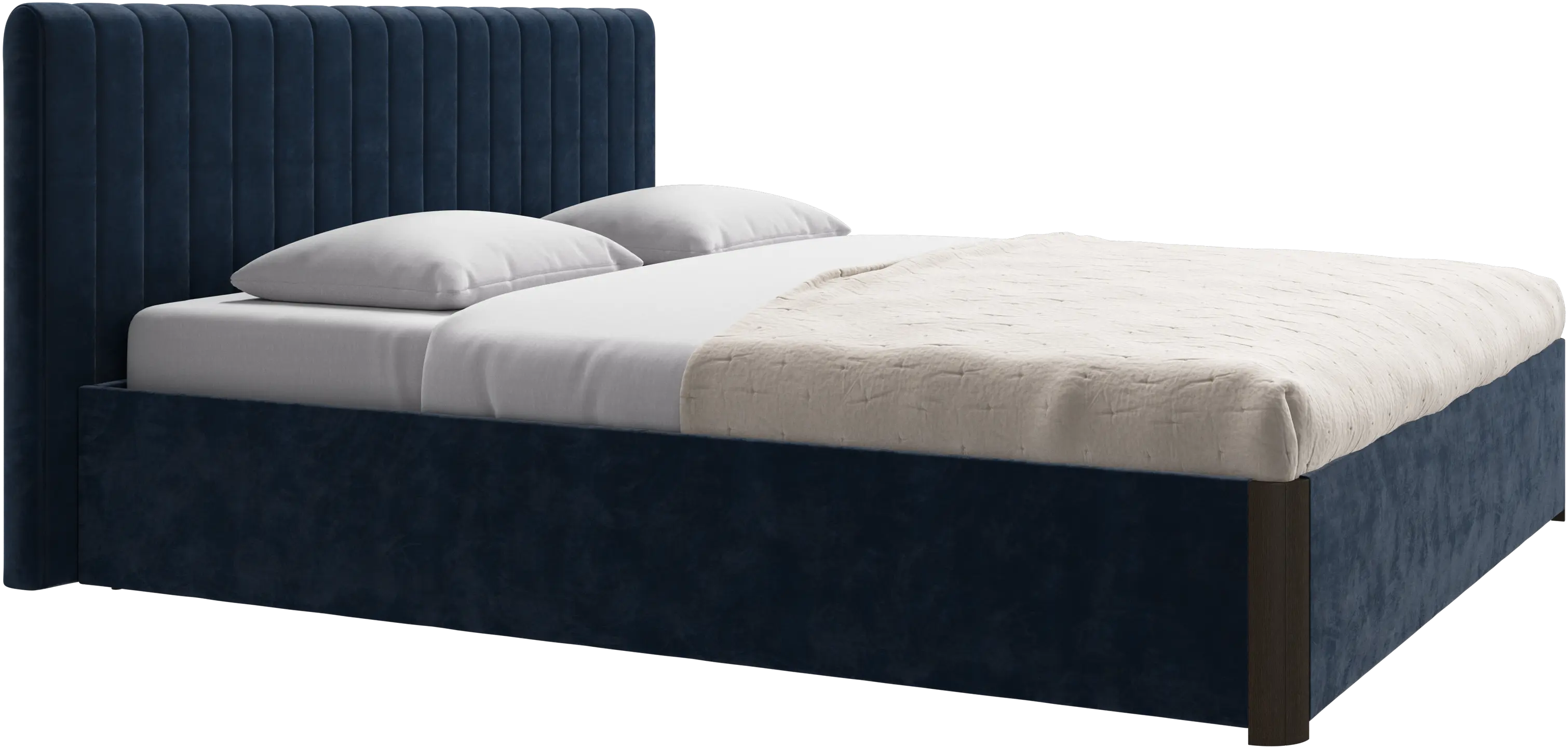 Element bed, bed-mounted headboard, with slats, excl. mattress