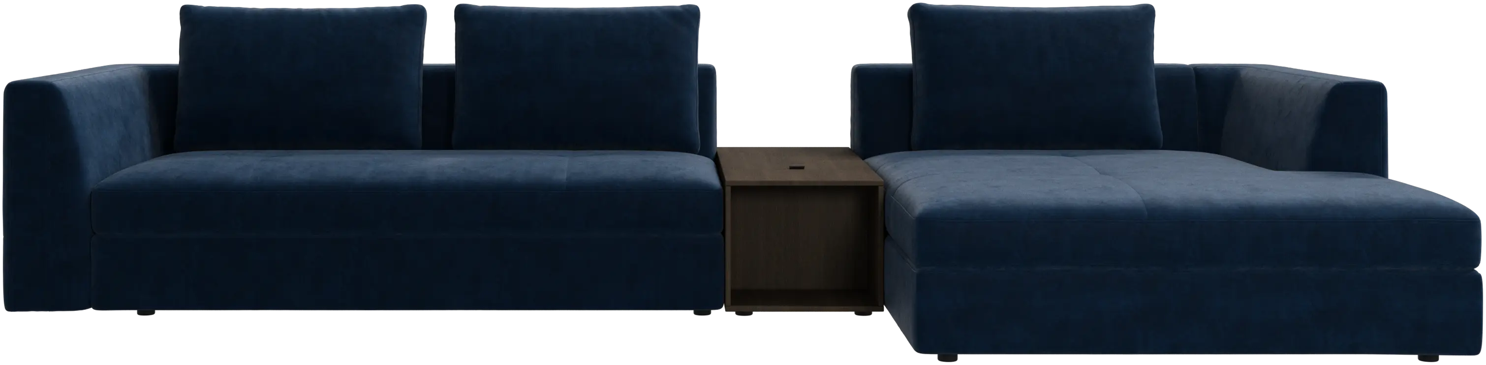 Bergamo chaise longue sofa with storage