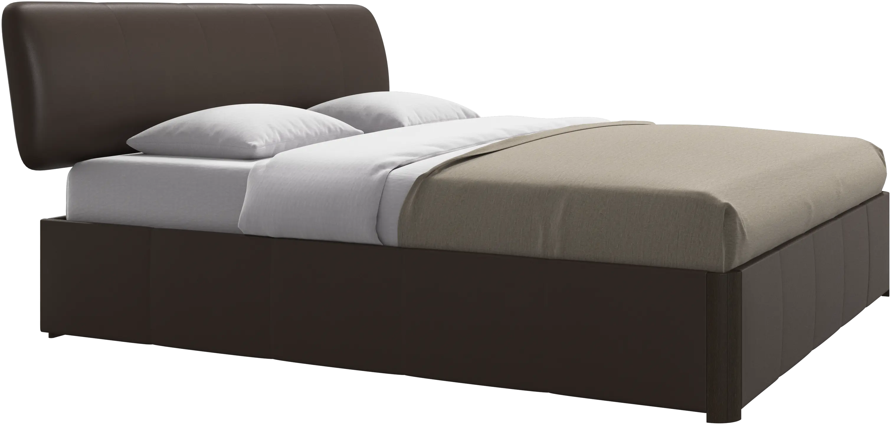 Element bed, bedgemonteerd hoofdbord, met latten, excl. matras
