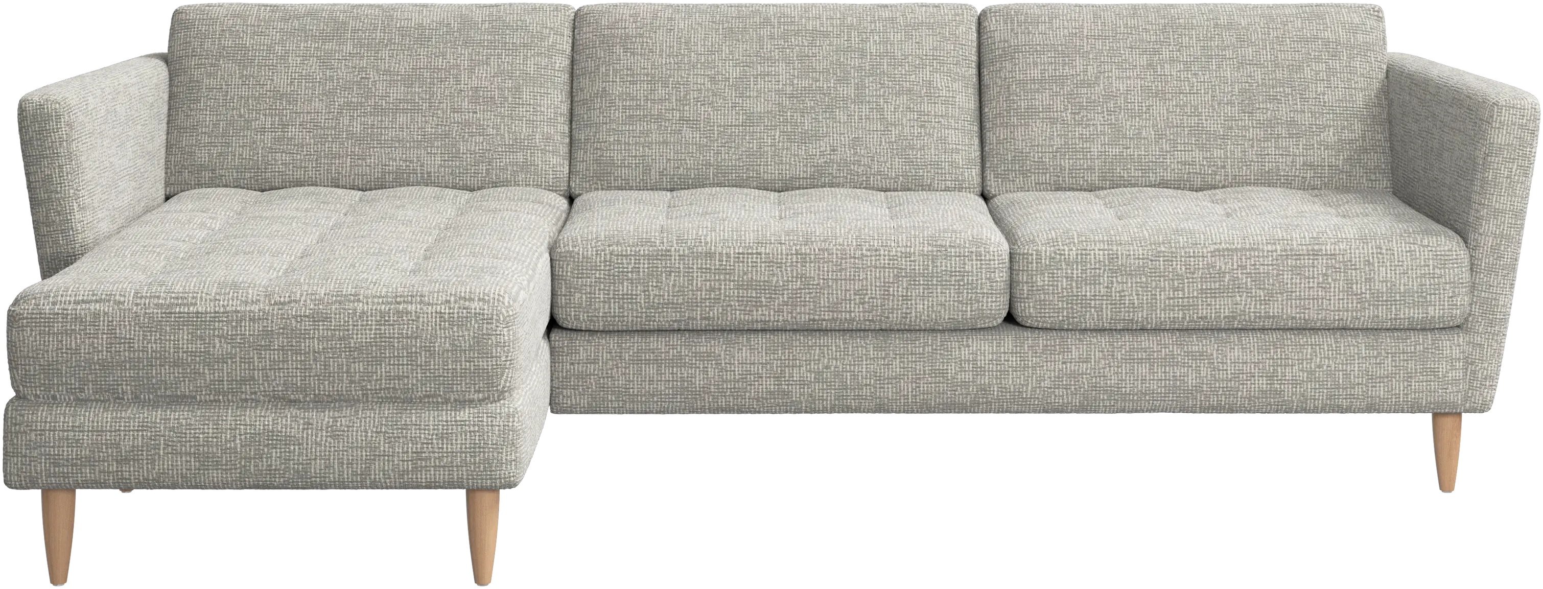 Osaka sofa with resting unit, tufted seat