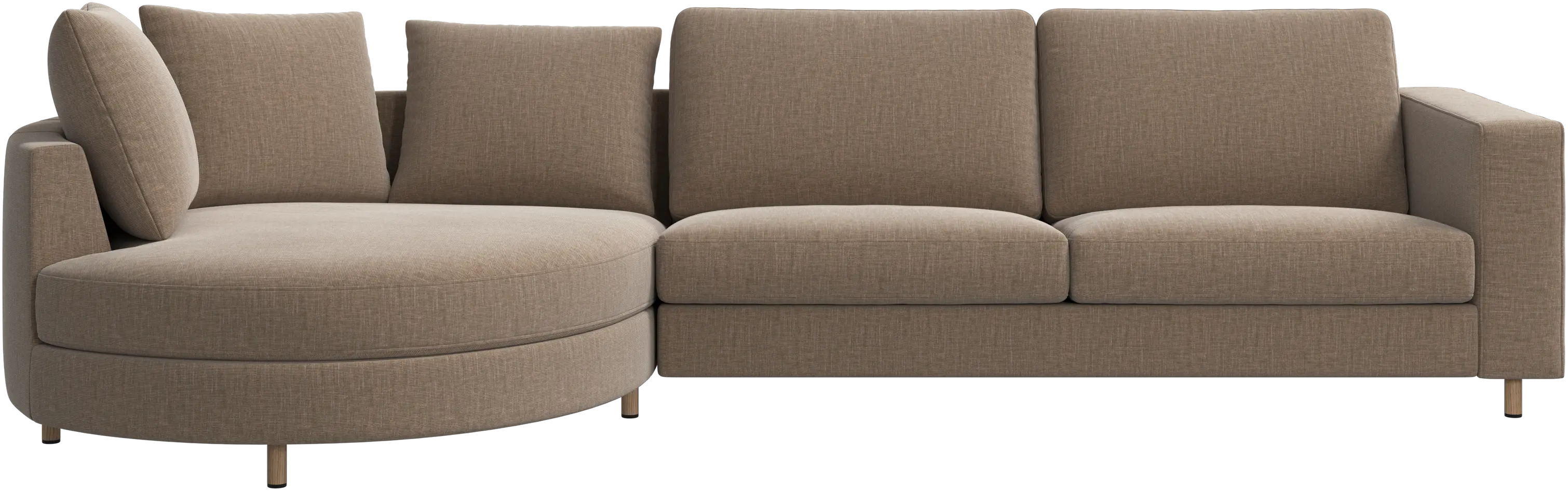 Indivi sofa with chaise longue left