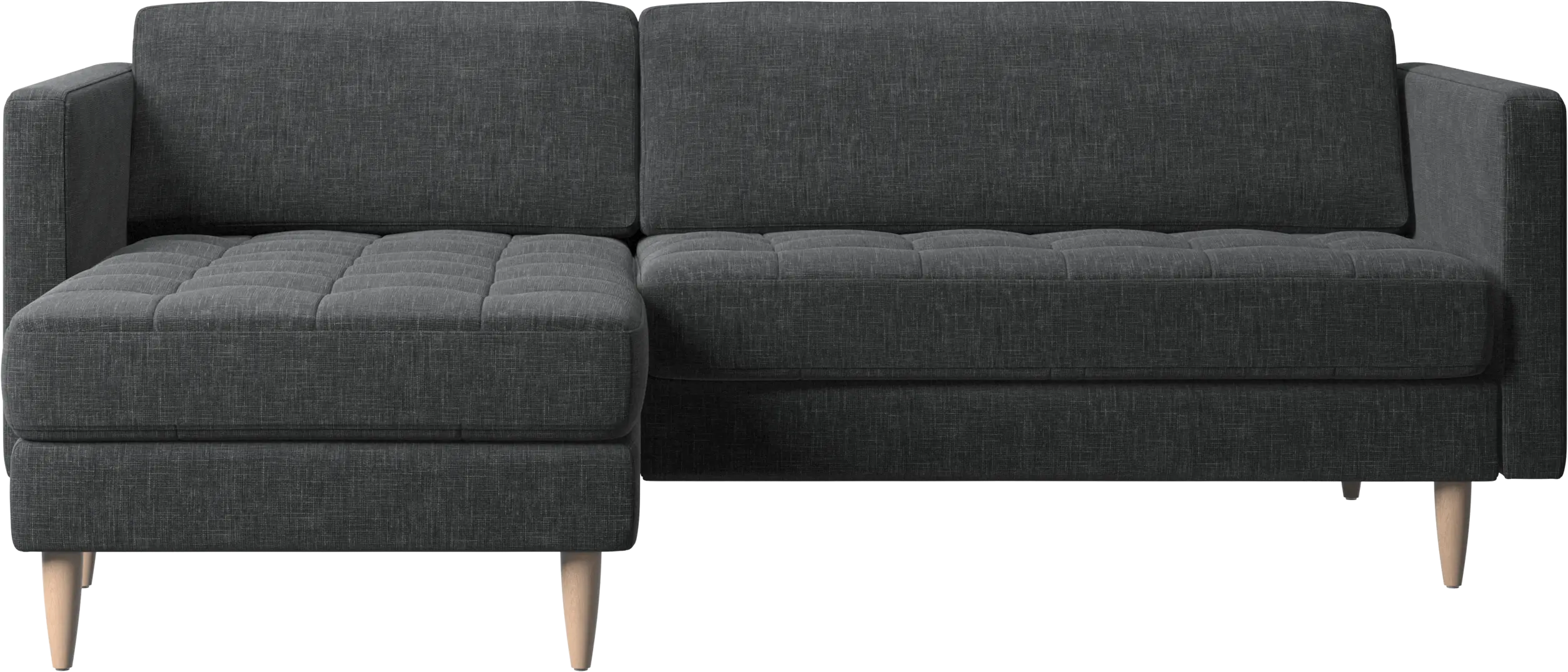 Osaka sofa with resting unit, tufted seat