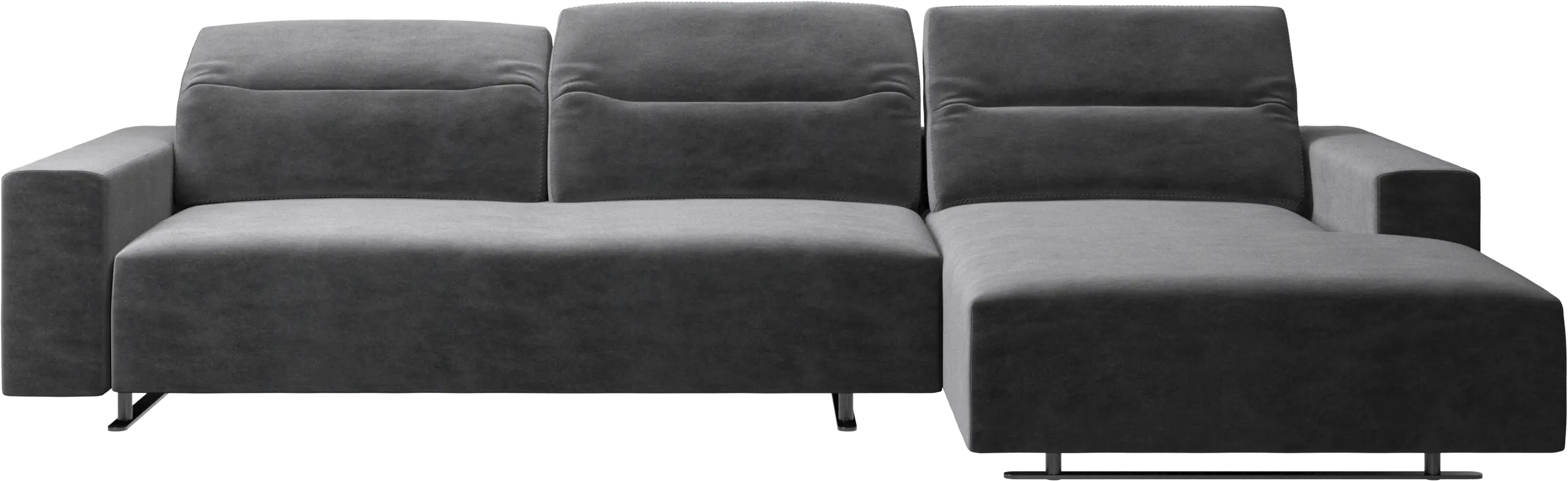 Hampton sofa with adjustable back and resting unit left side