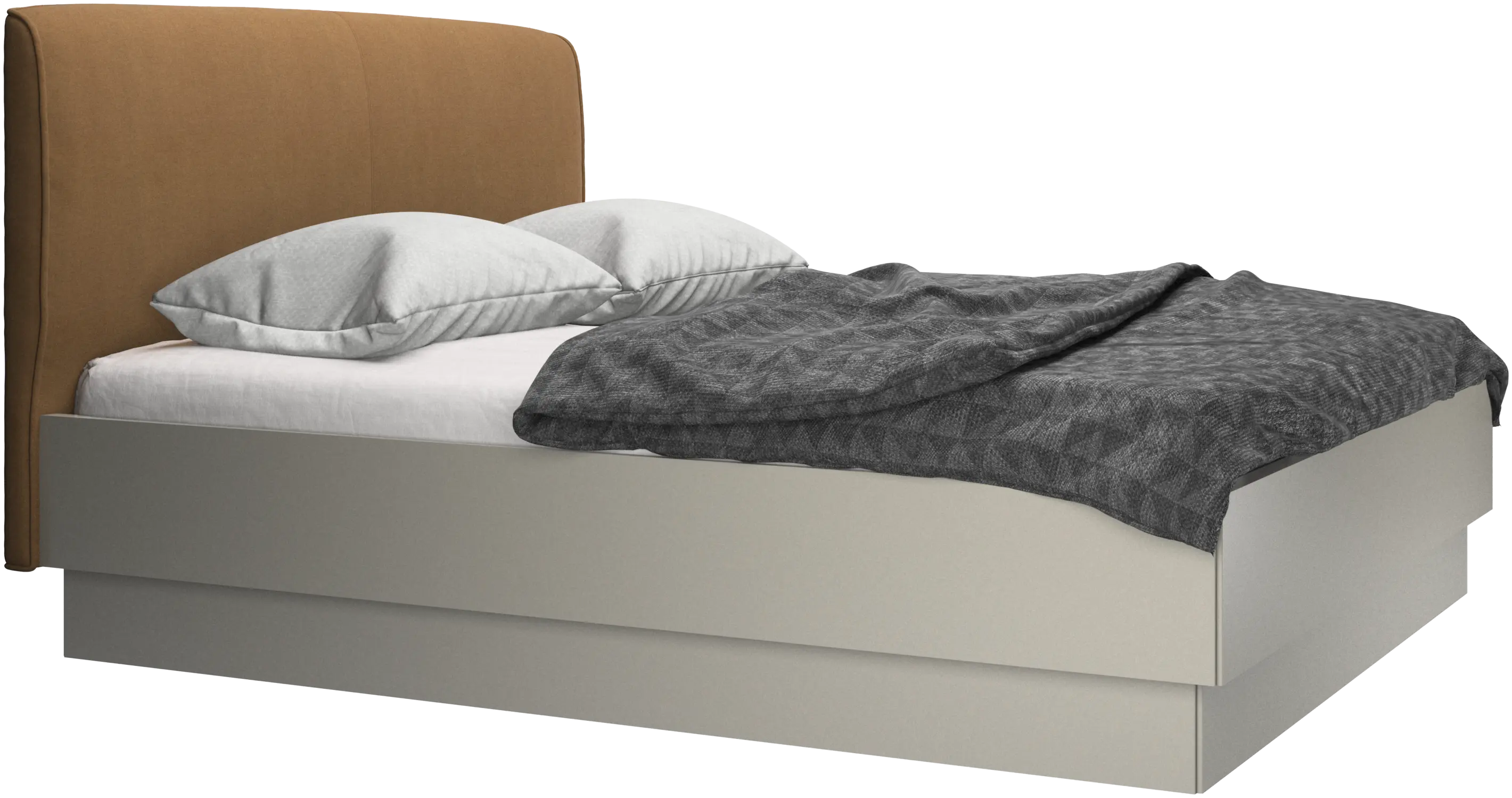 Houston, upholstered bed with storage