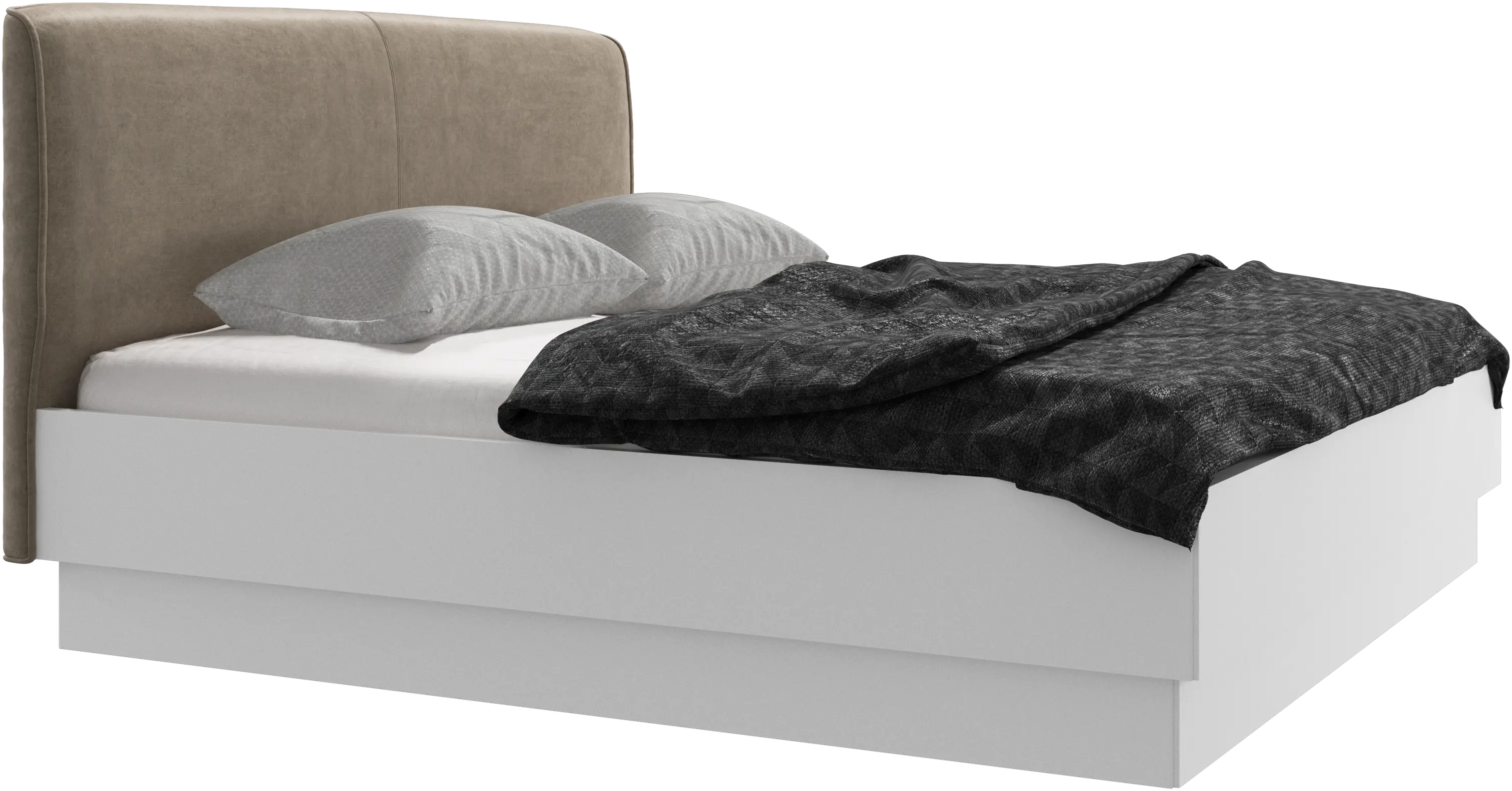 Houston, upholstered bed with storage