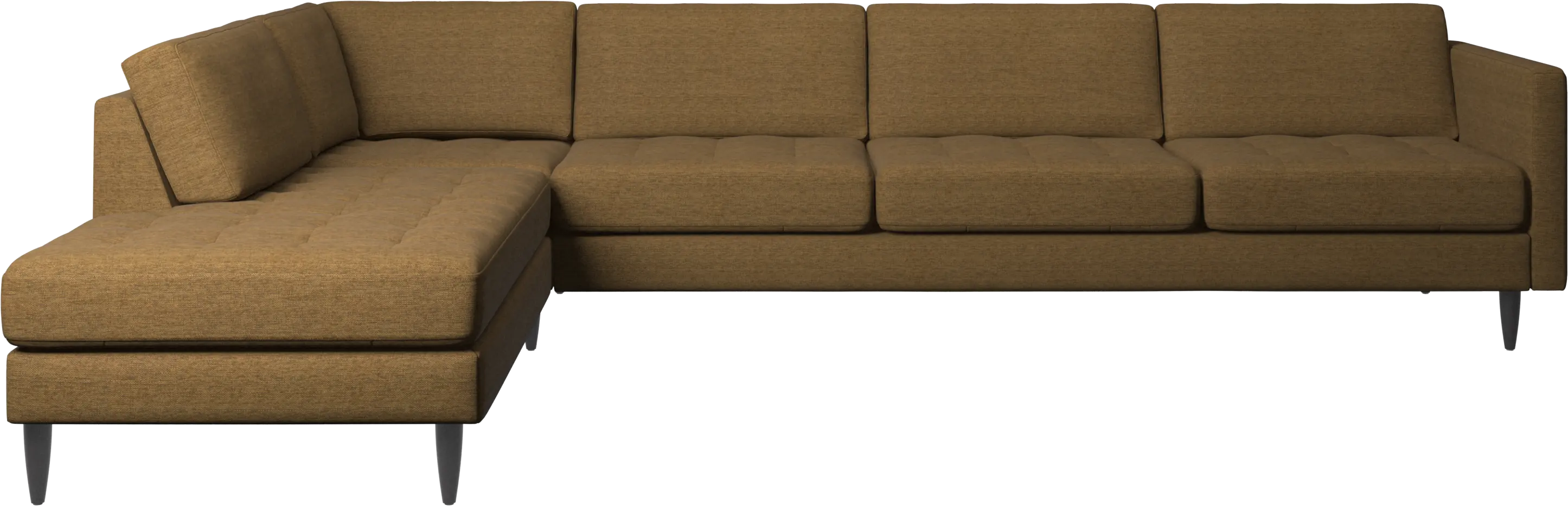 Osaka corner sofa with lounging unit, tufted seat