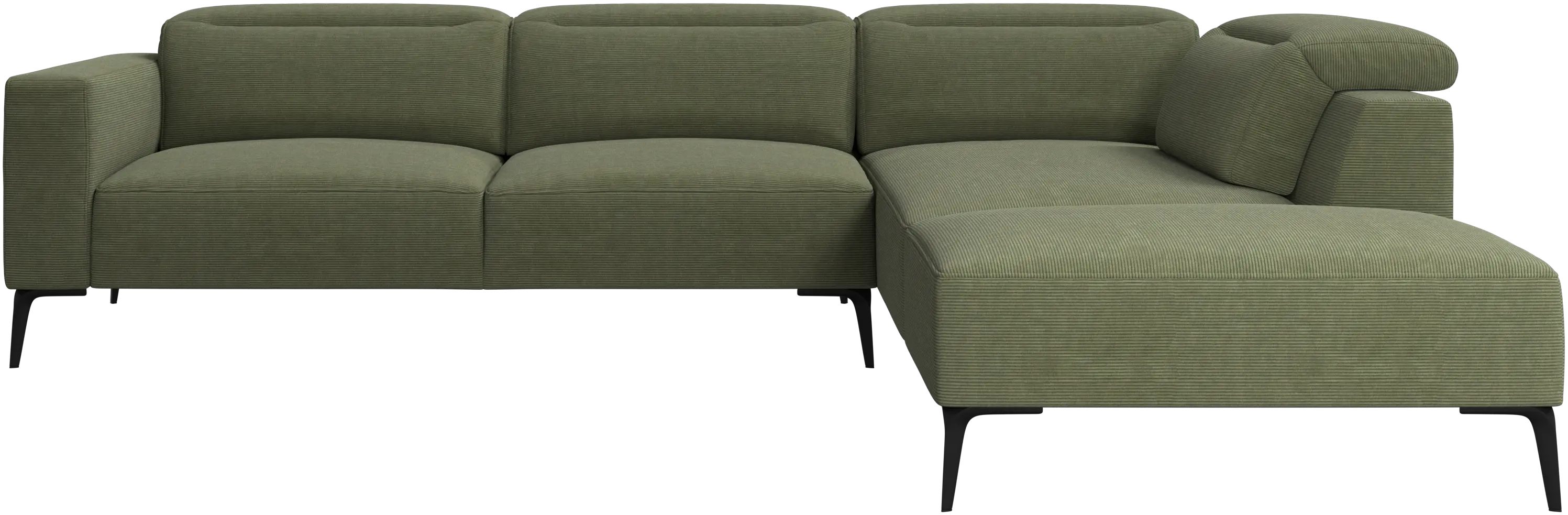 Zürich corner sofa with lounging unit