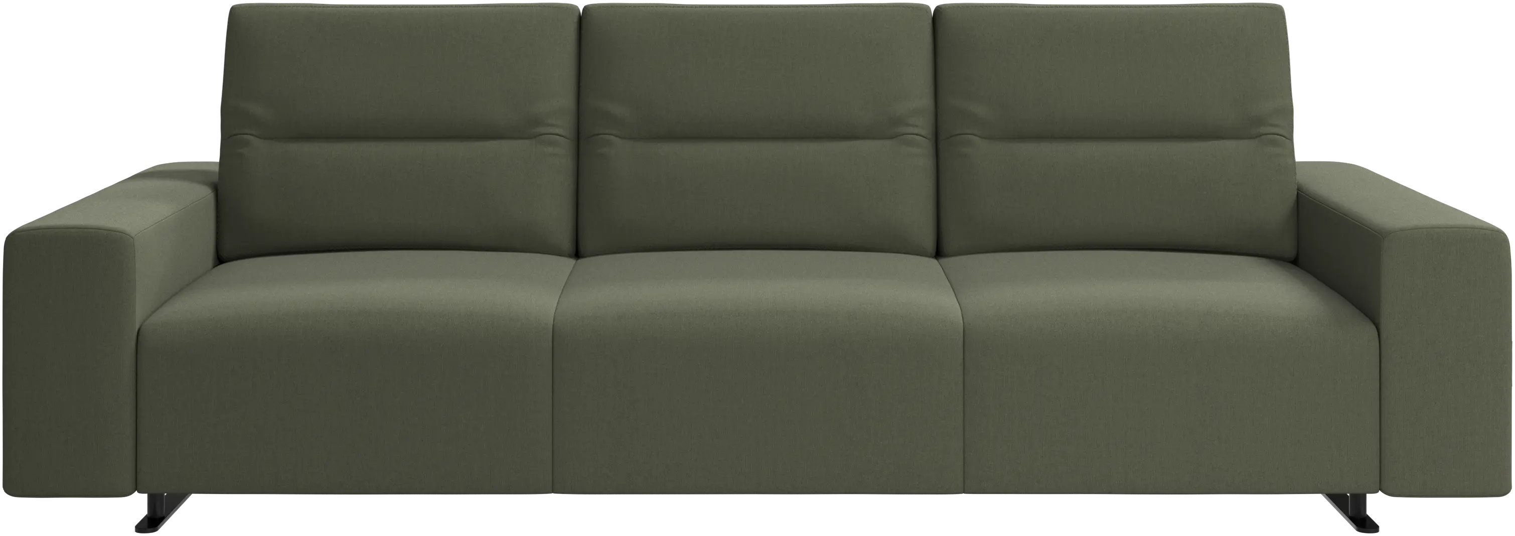 Hampton sofa with adjustable back and storage on the left side