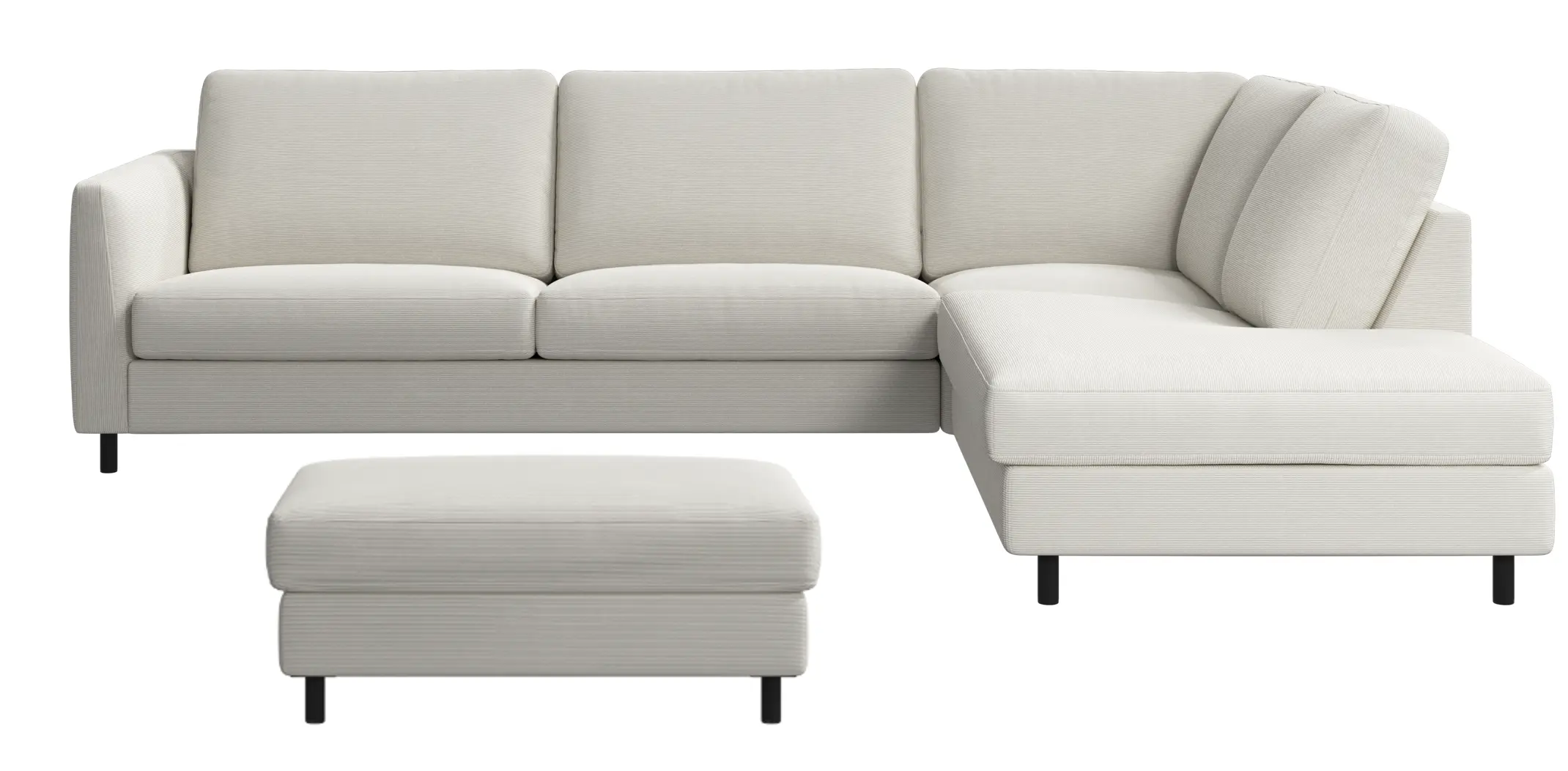 Sofas INDIVI Ecksofa 267 x 201 x 80 cm + Hocker 96 x 66 x 43 cm (40% Preisvorteil)