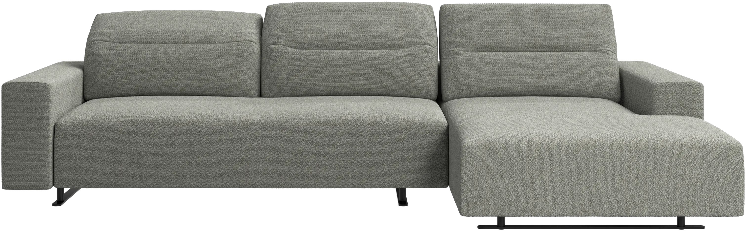 Hampton sofa with adjustable back and resting unit left side