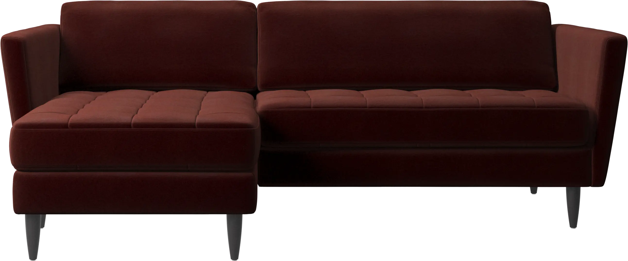 Osaka sofa with resting unit, tufted seat