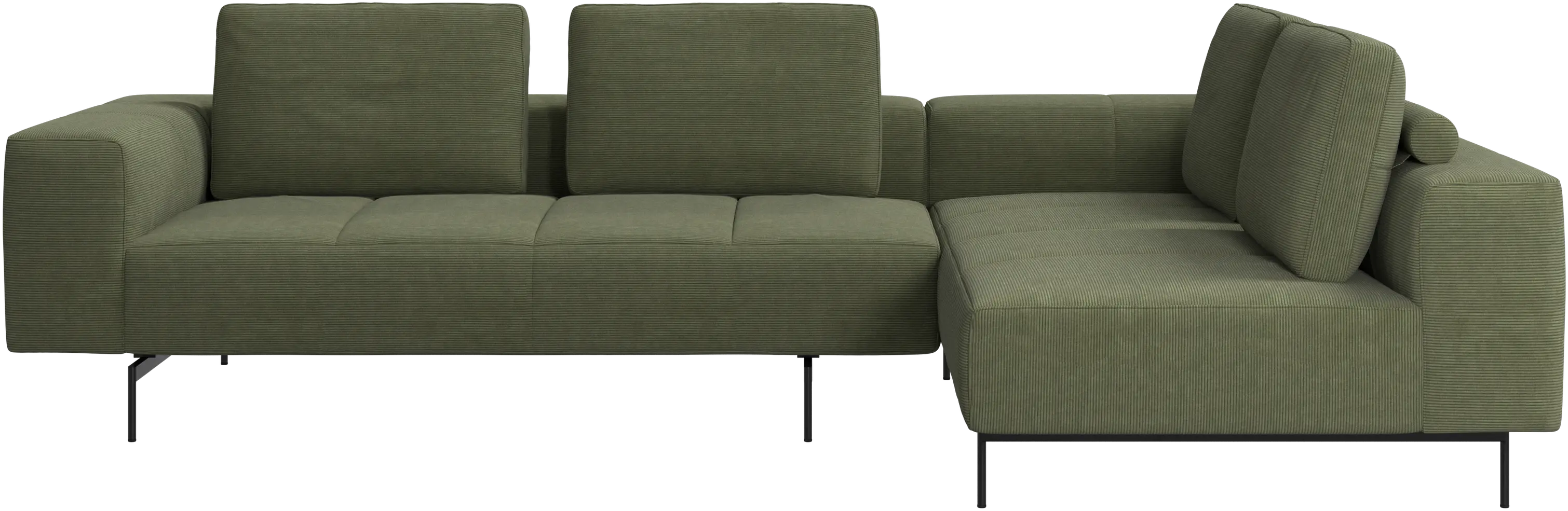 Amsterdam corner sofa with lounging unit