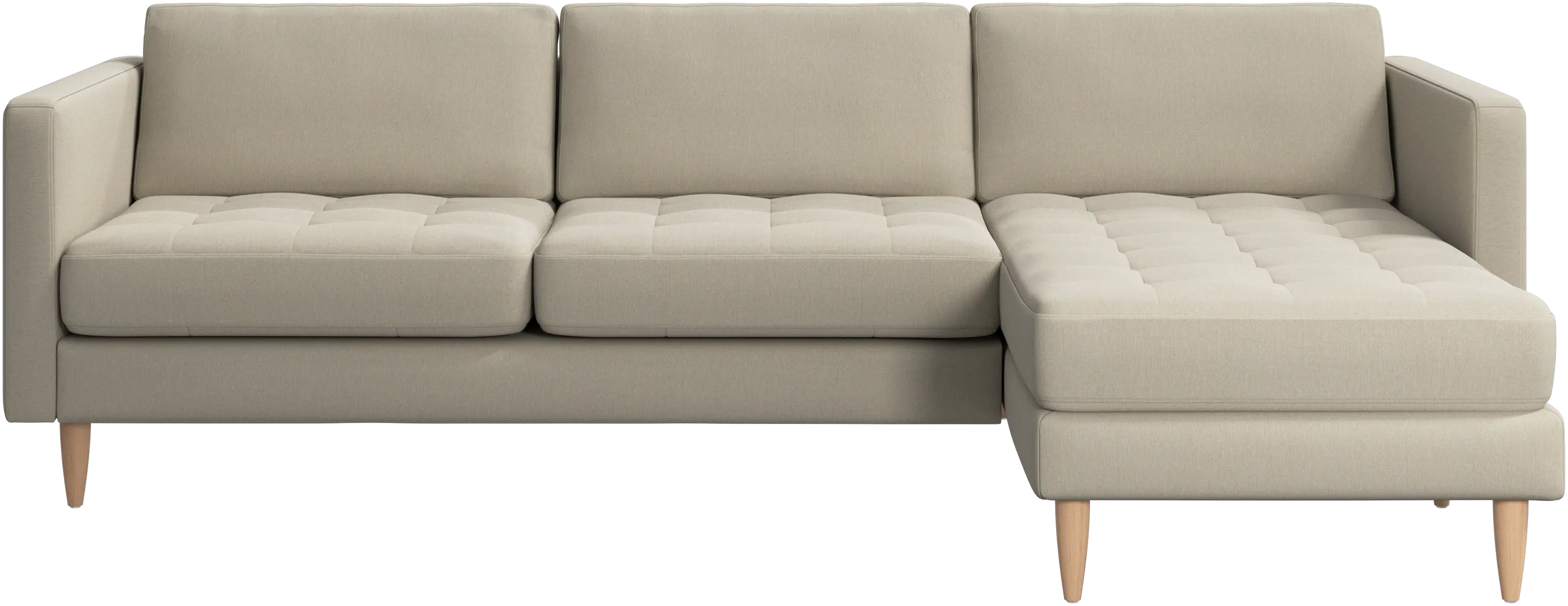 Osaka sofa with resting unit, tufted seat