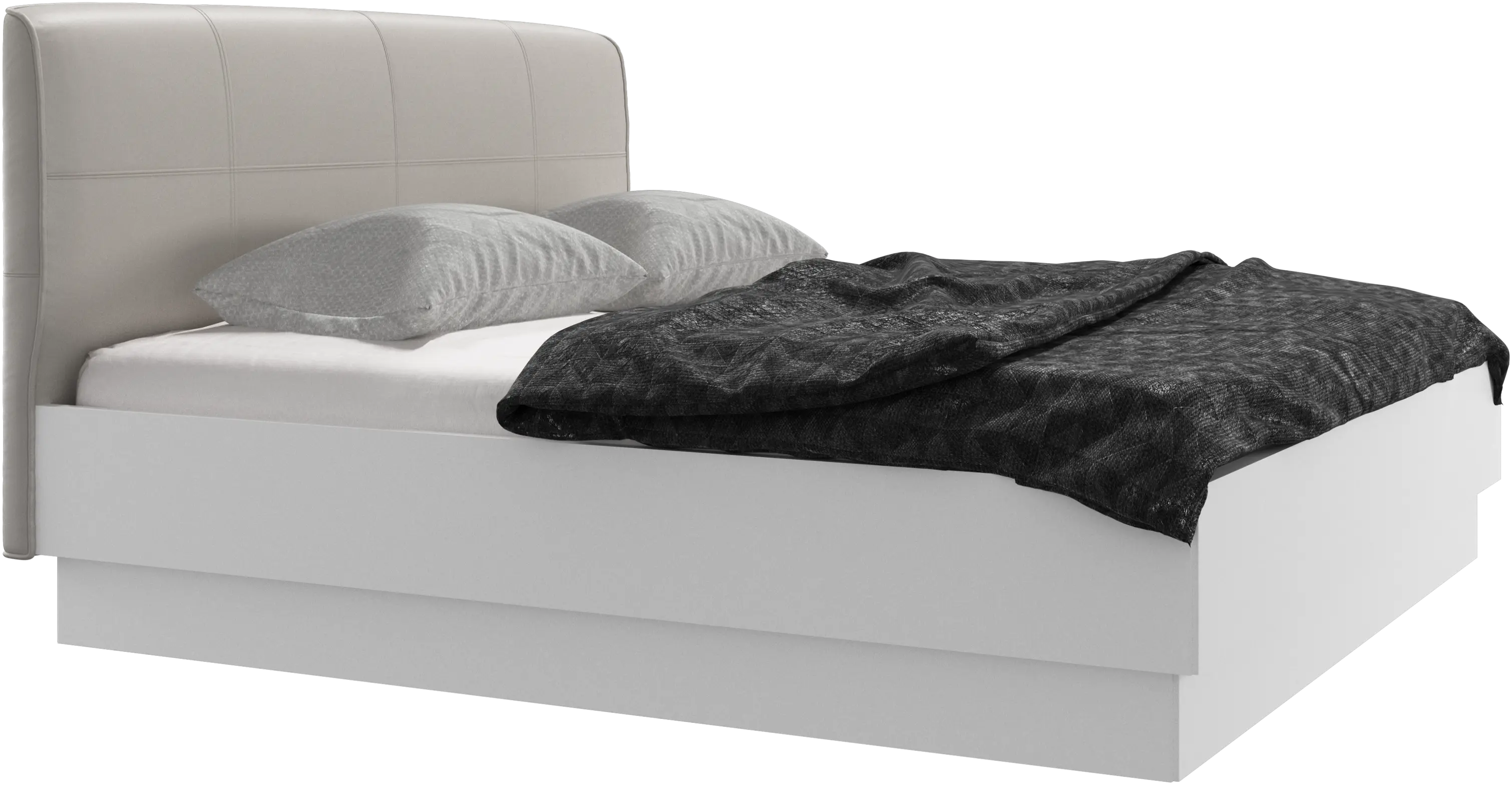 Houston, upholstered bed with storage