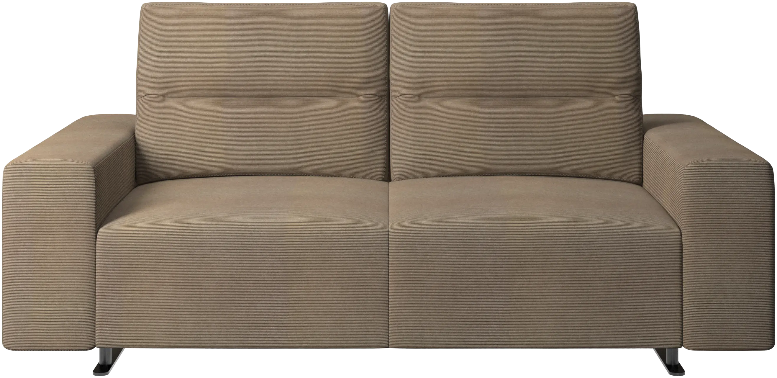 Hampton sofa with adjustable back and storage on the left side