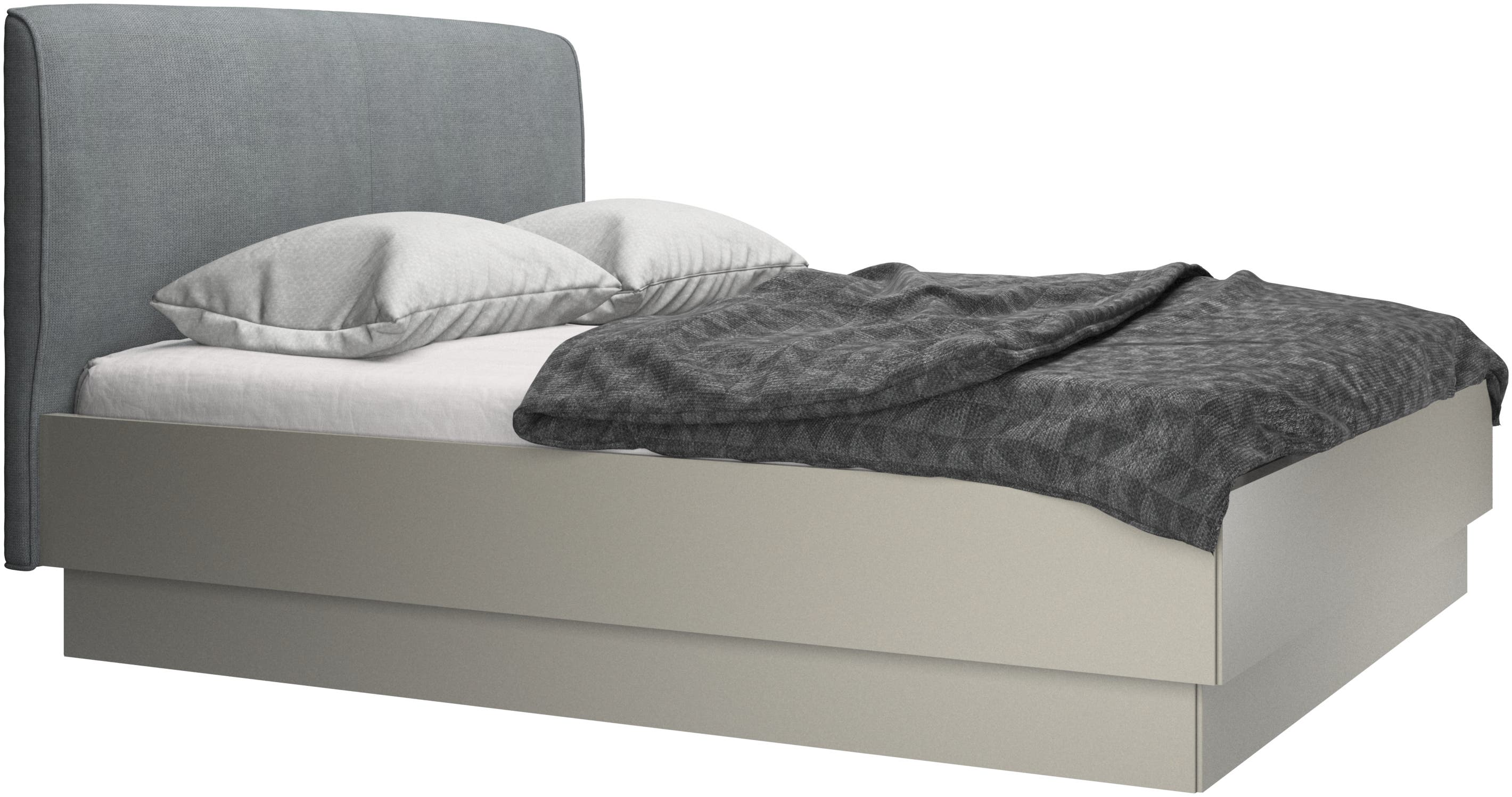 Houston, upholstered bed with storage