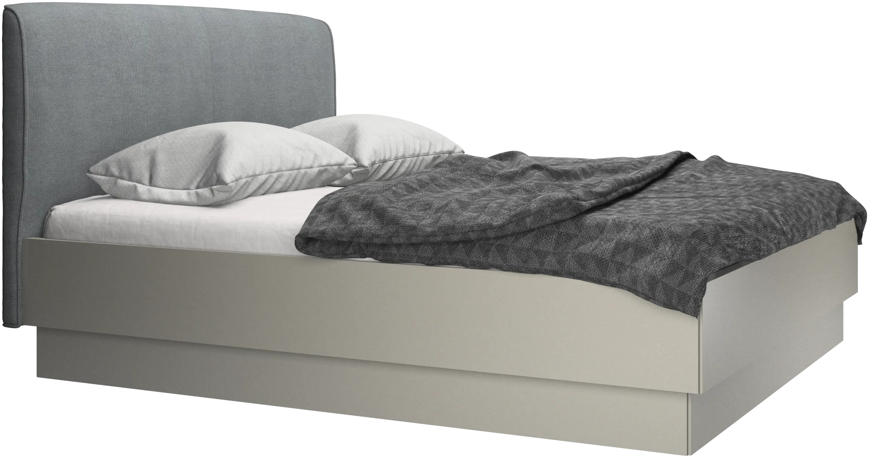 Houston, upholstered bed with storage
