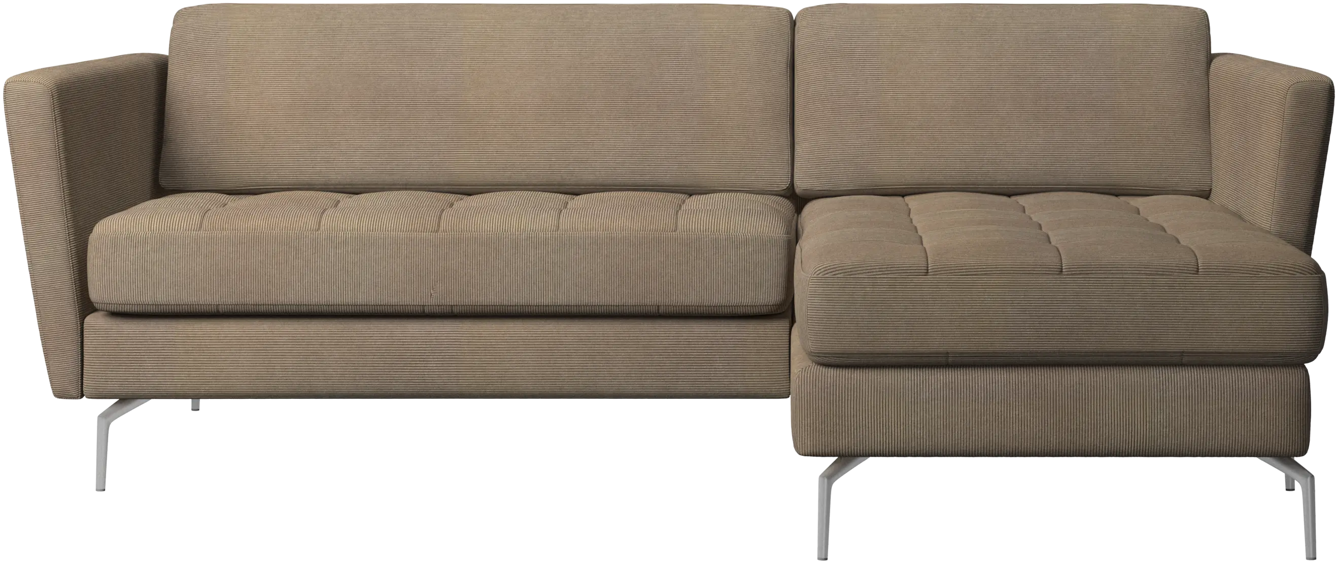Osaka sofa with resting unit, tufted seat