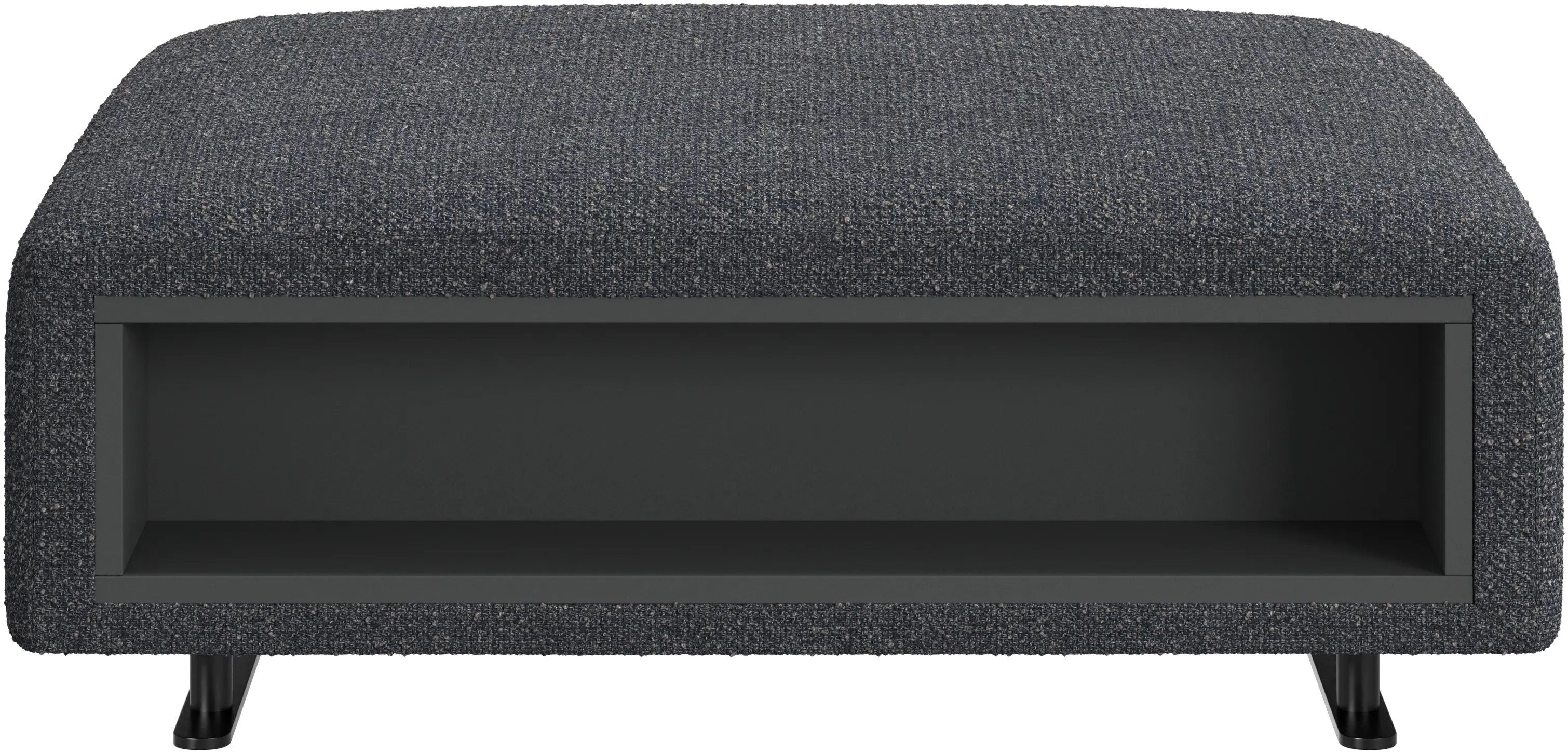 Hampton footstool with storage left and right sides