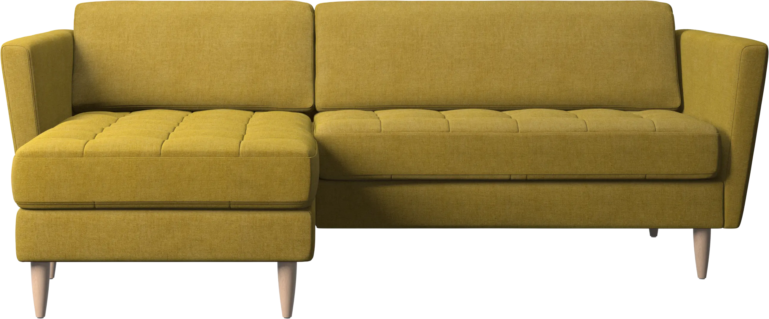 Osaka sofa with resting unit, tufted seat