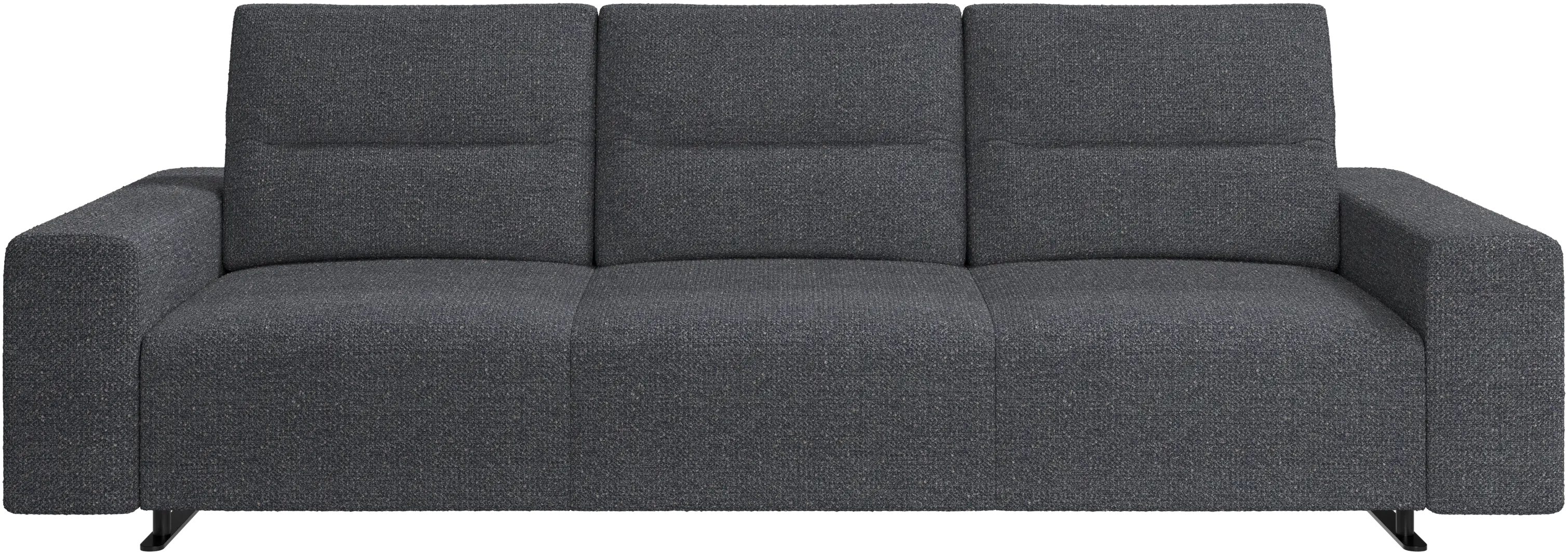 Hampton sofa with adjustable back and storage on the right side