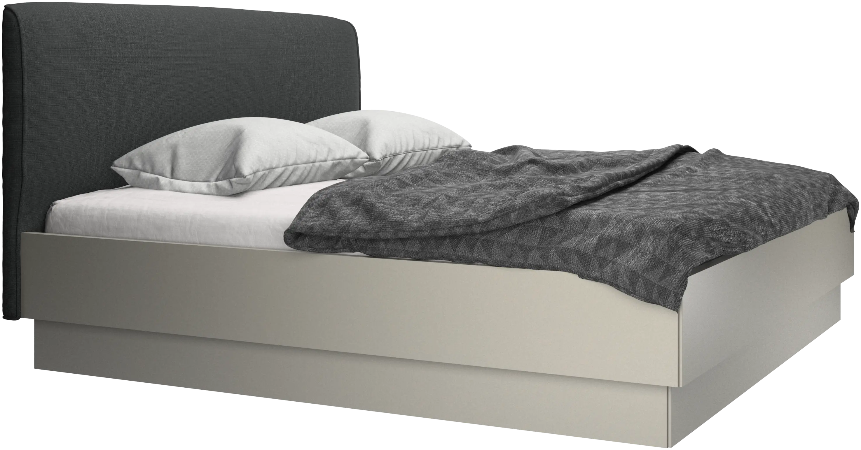 Houston, upholstered bed with storage