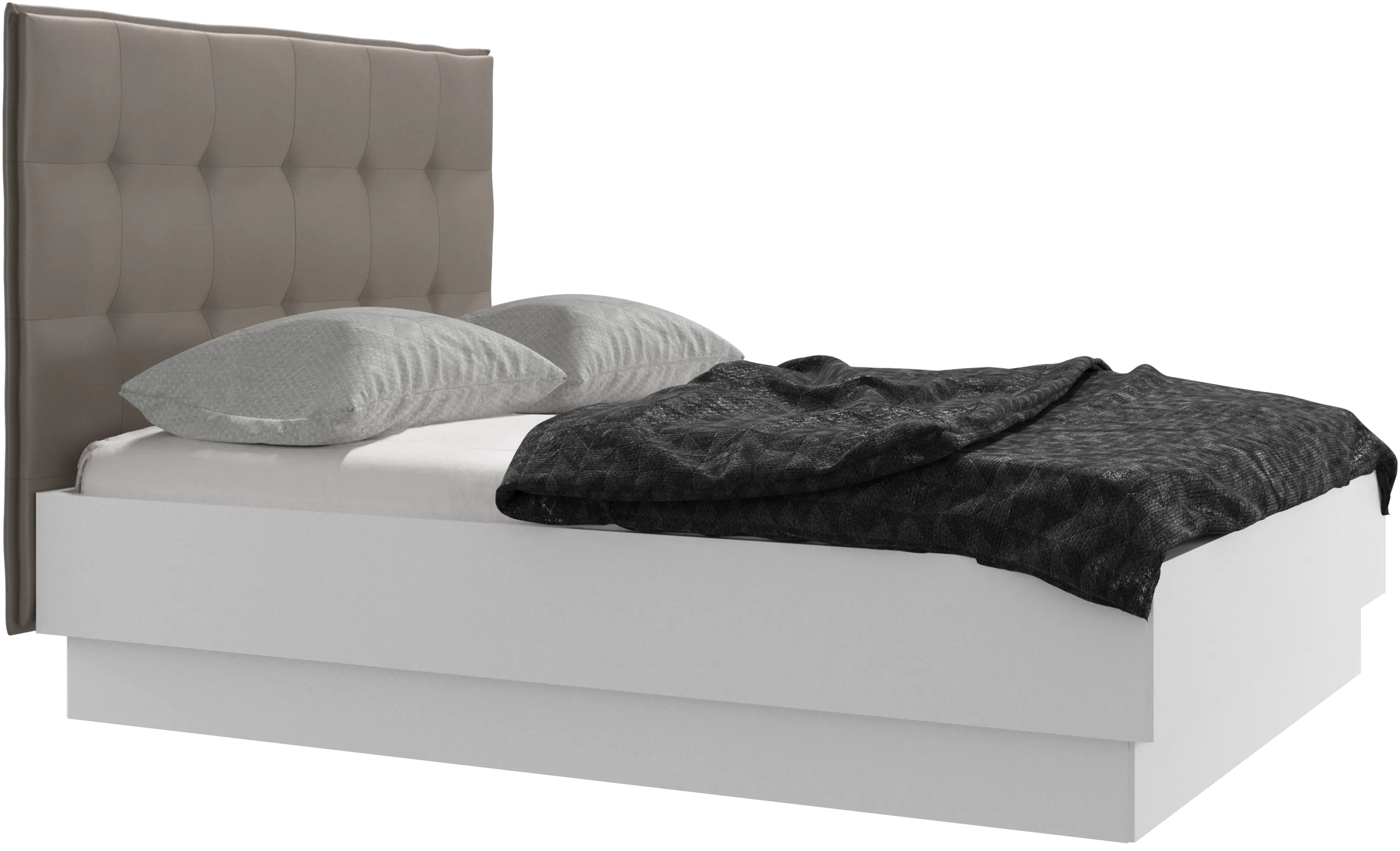 Cama con canapé Lugano, estructura elevable y tablado, no incluye colchón