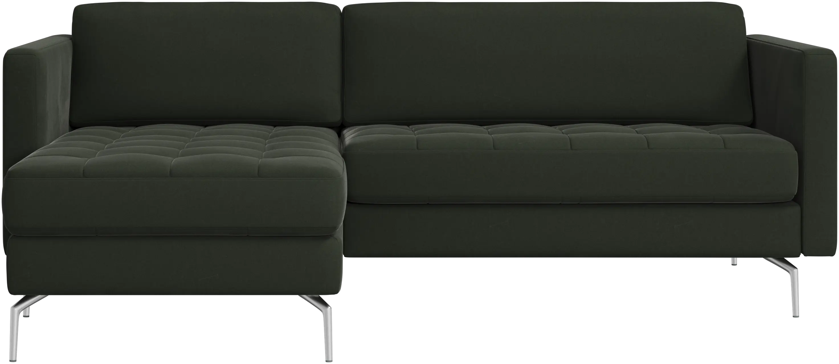 Osaka sofa with resting unit, tufted seat
