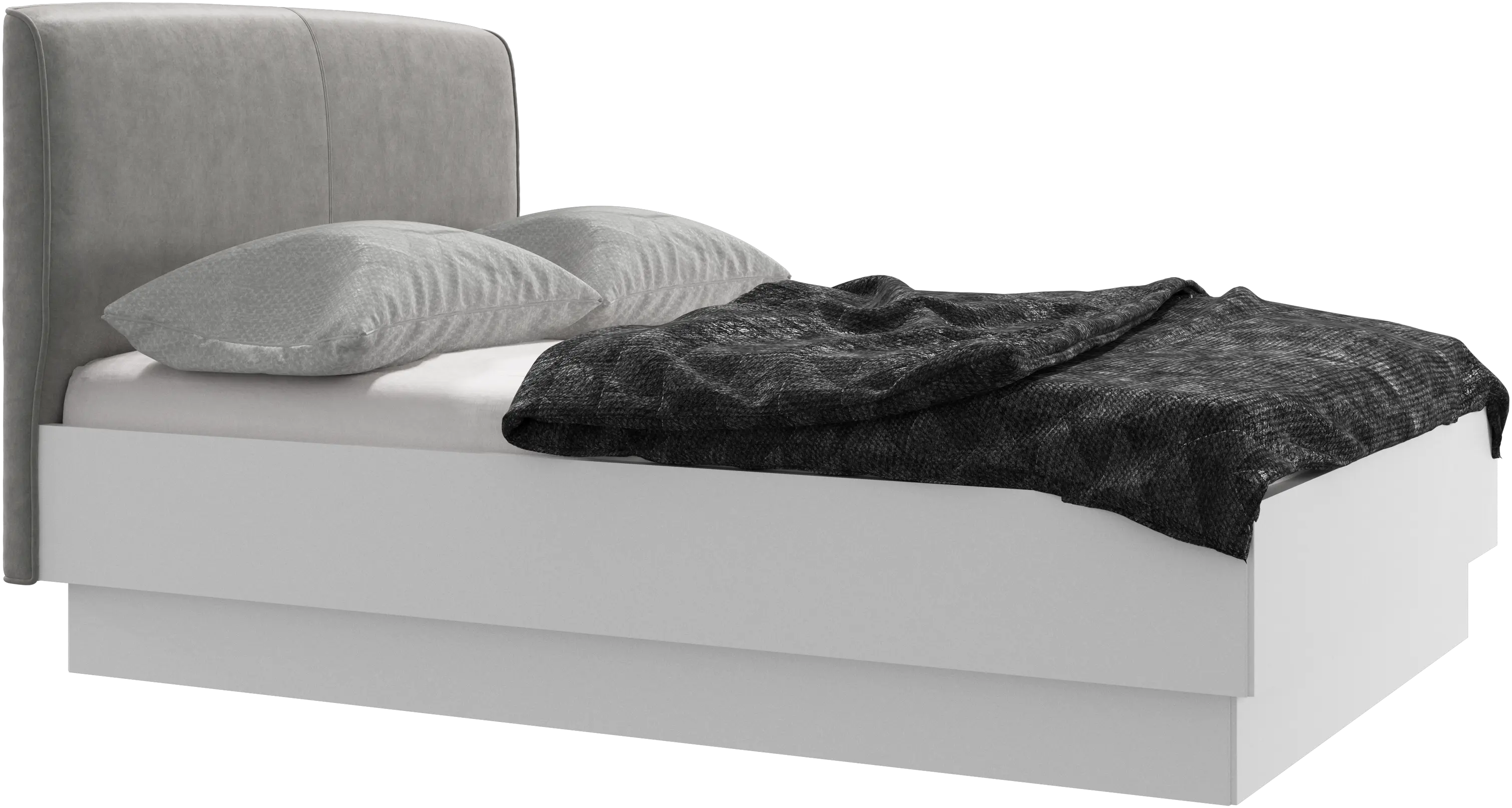 Houston, upholstered bed with storage