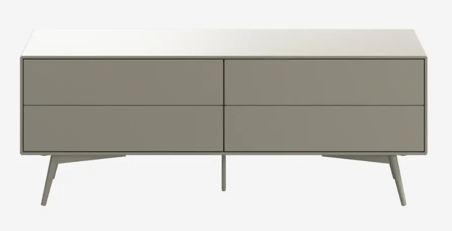 Fermo TV ボード ドロップダウン式ドア付