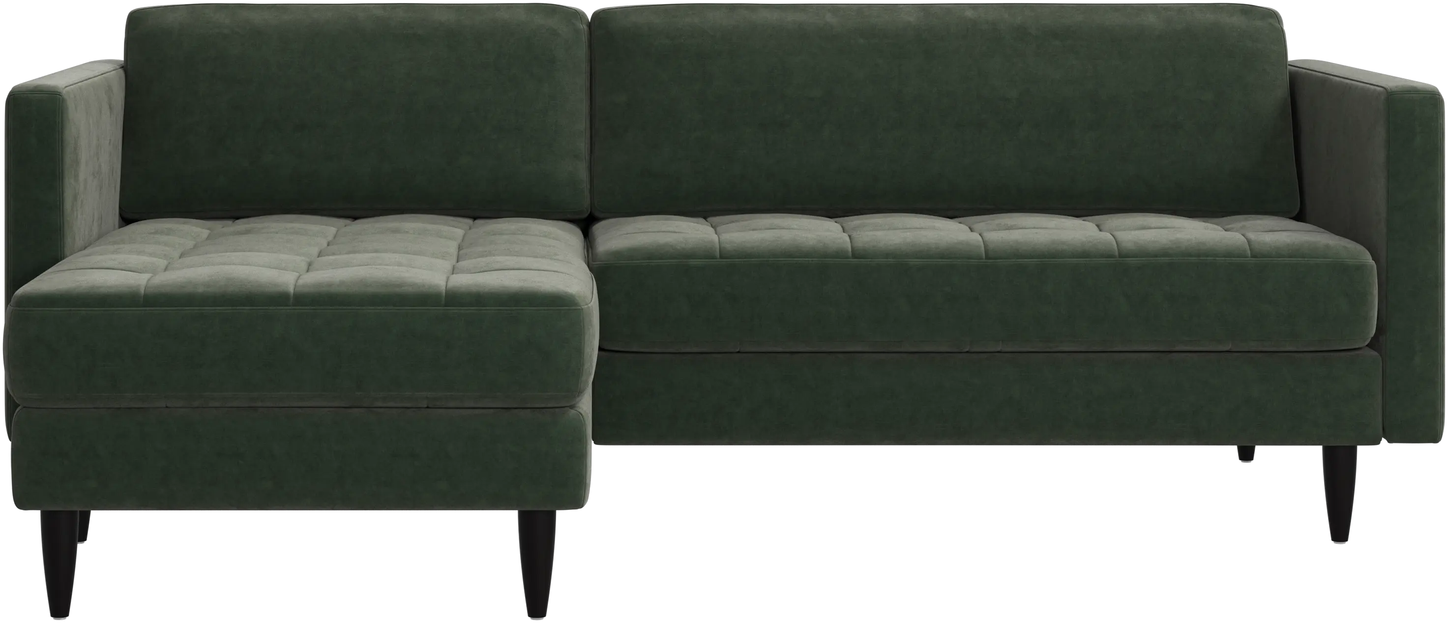Osaka sofa with resting unit, tufted seat