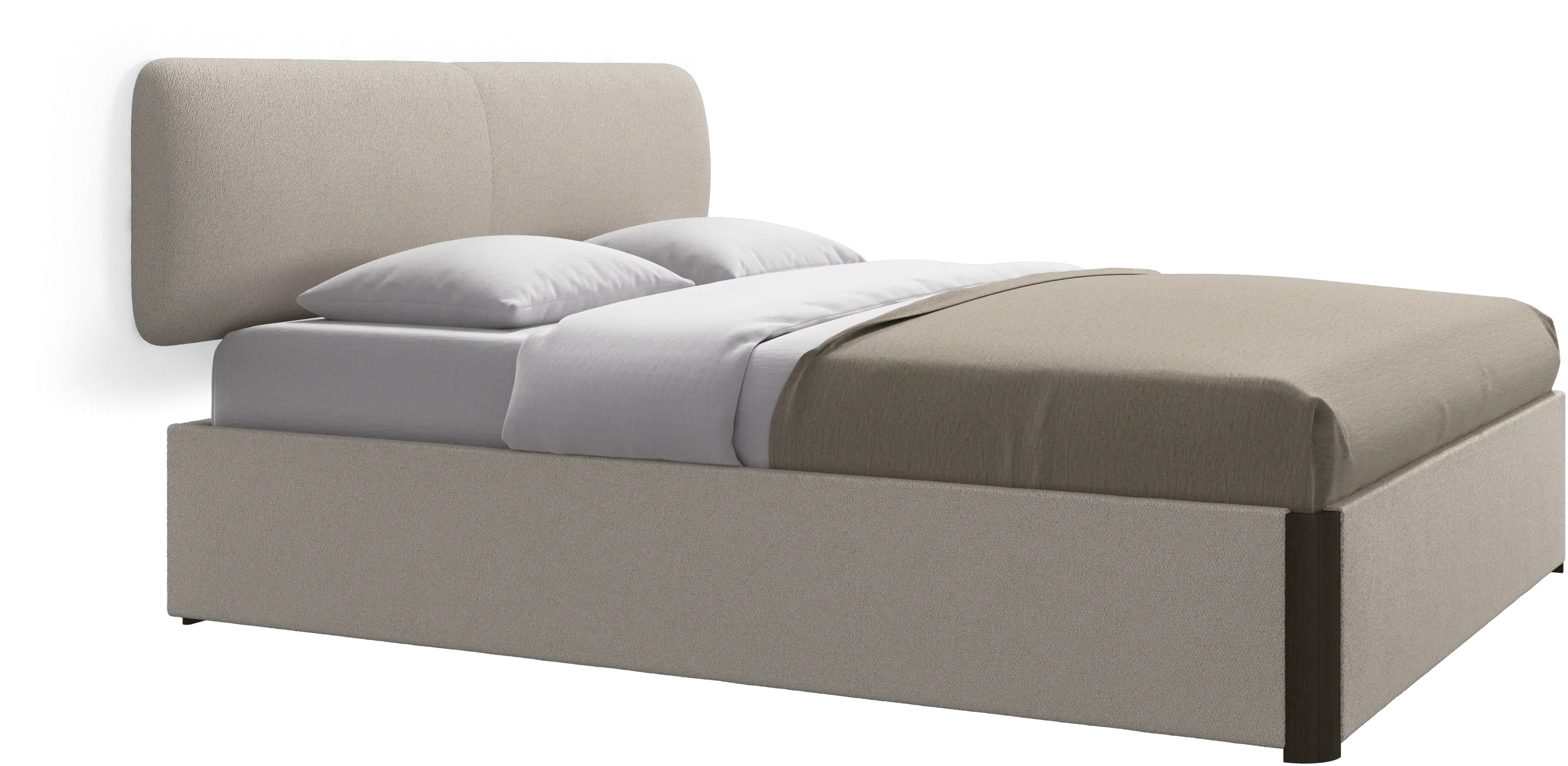 Element bed, wall-mounted headboard, with slats, excl. mattress